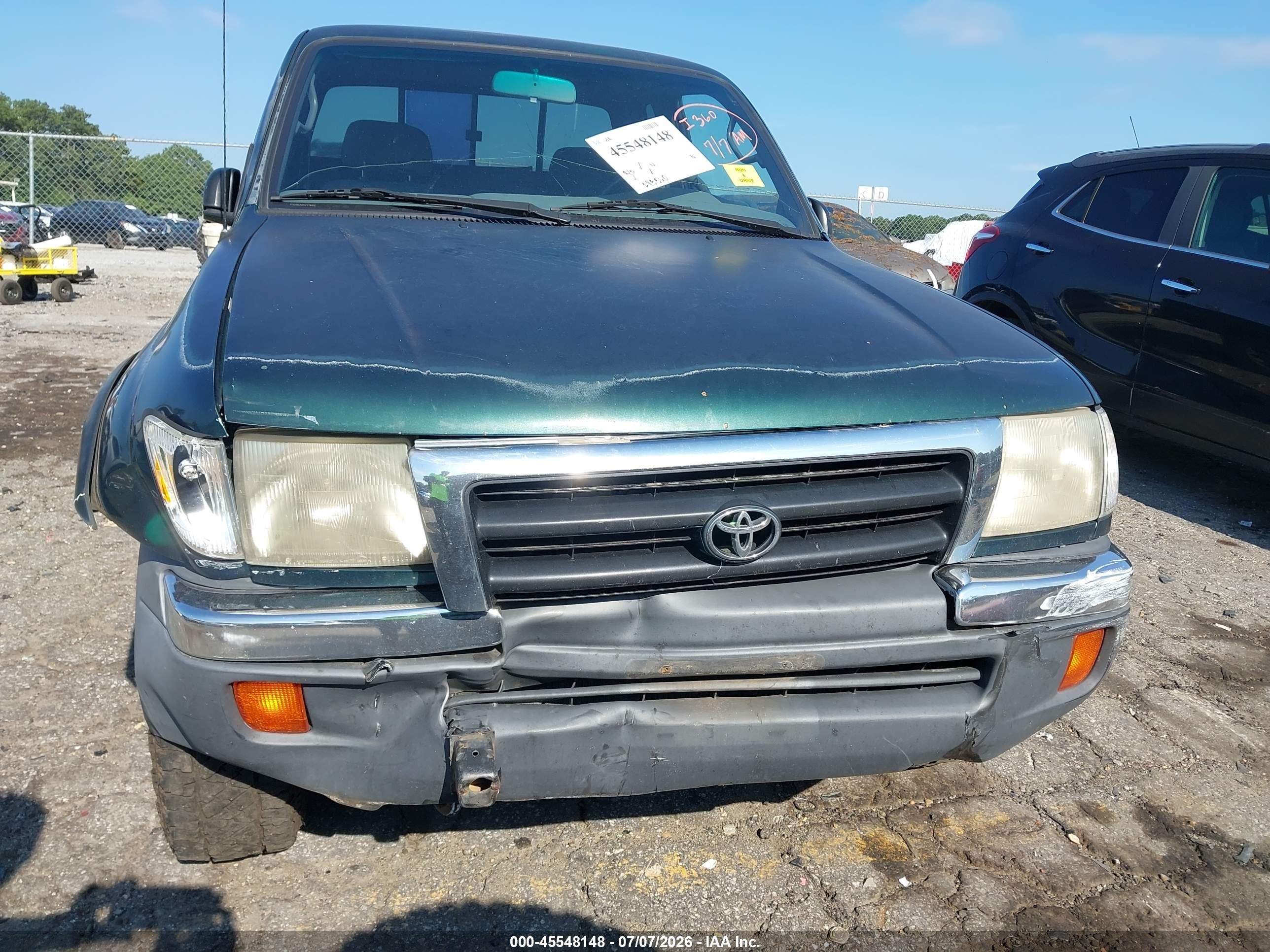 1999 Toyota Tacoma Prerunner Green vin: 4TASM92N9XZ479952