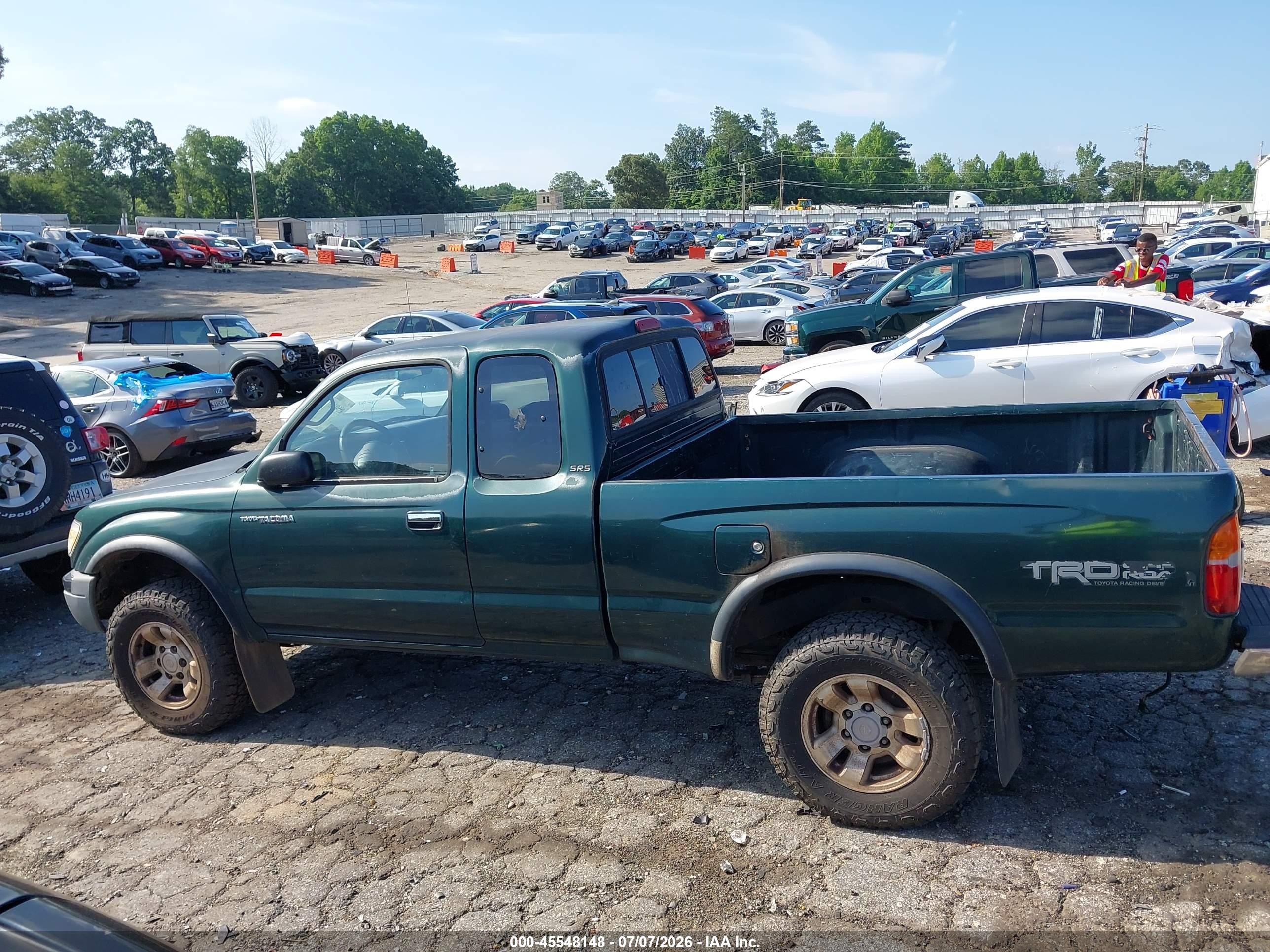 1999 Toyota Tacoma Prerunner Green vin: 4TASM92N9XZ479952