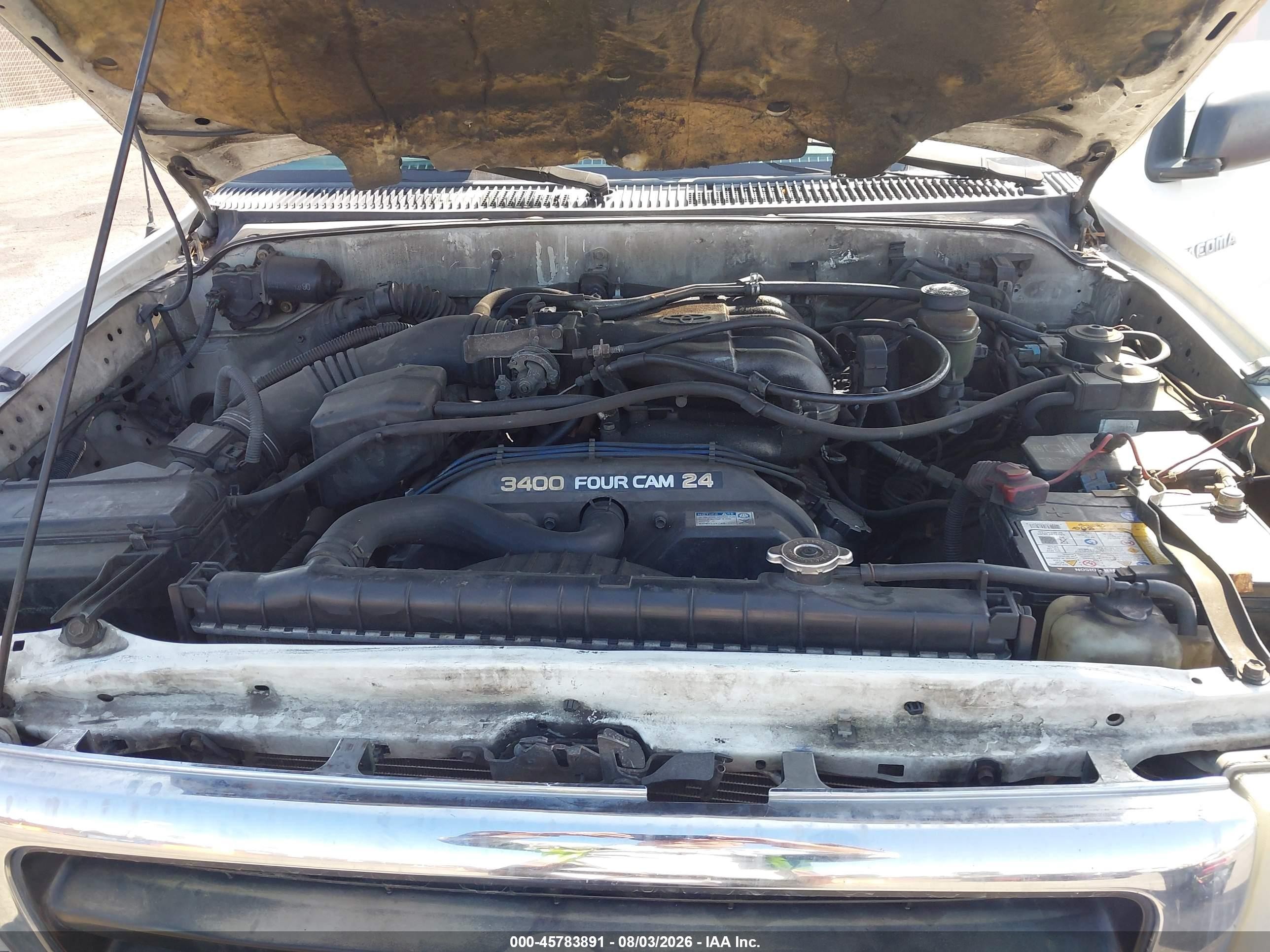 1998 Toyota Tacoma Prerunner V6 White vin: 4TASN92N0WZ132733