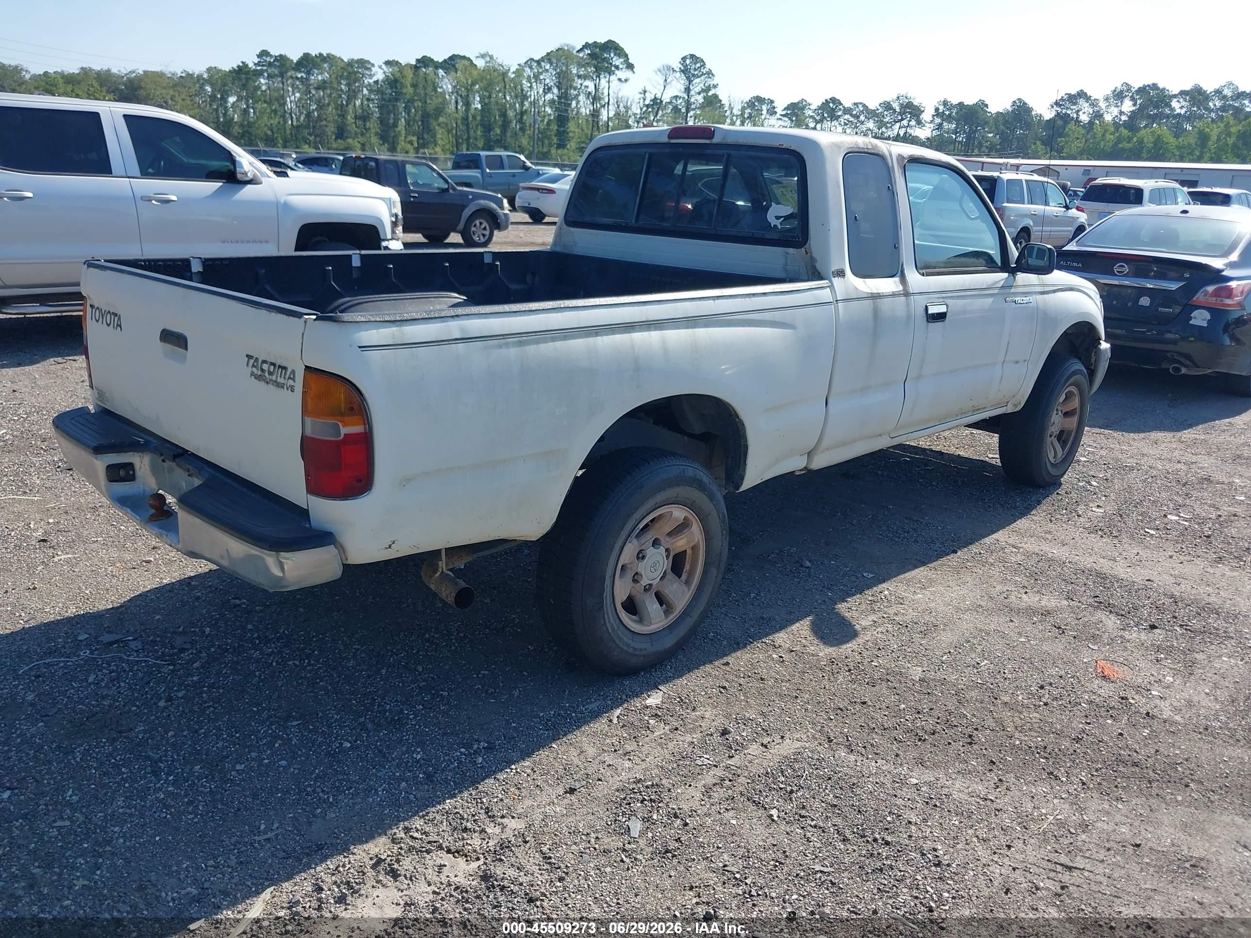 1999 Toyota Tacoma Prerunner V6 White vin: 4TASN92N0XZ459635