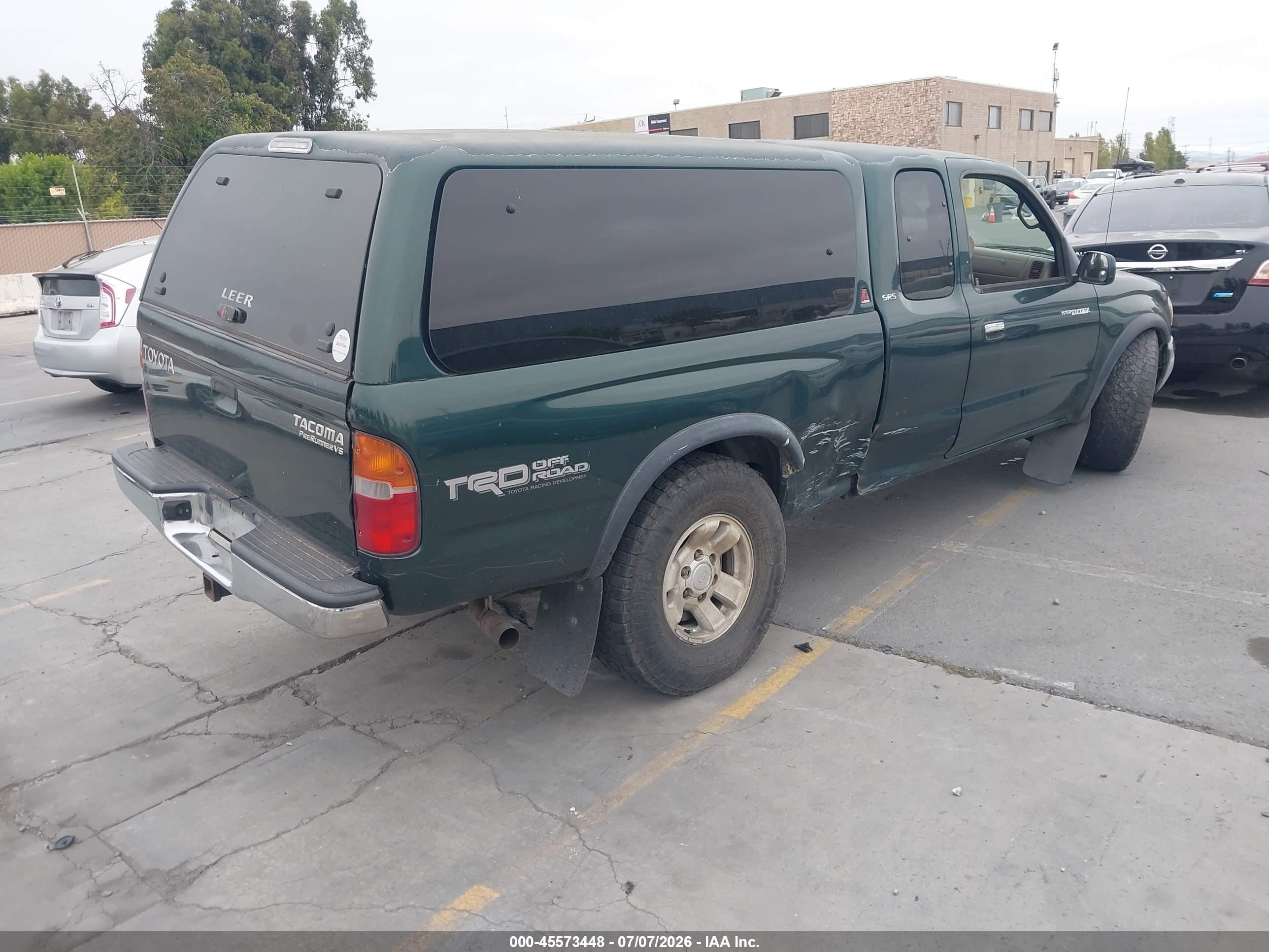 1999 Toyota Tacoma Prerunner V6 Green vin: 4TASN92N0XZ542577