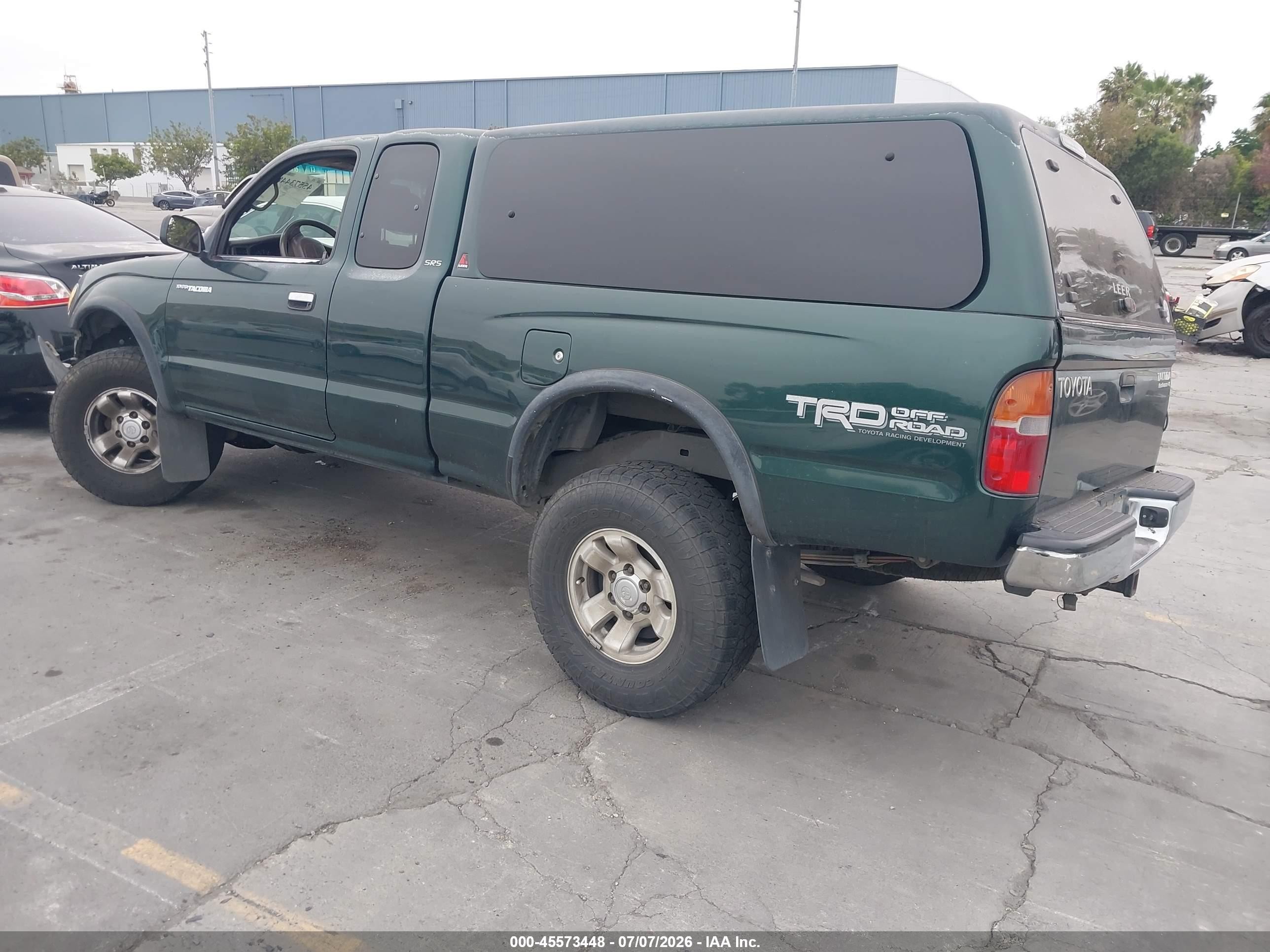1999 Toyota Tacoma Prerunner V6 Green vin: 4TASN92N0XZ542577