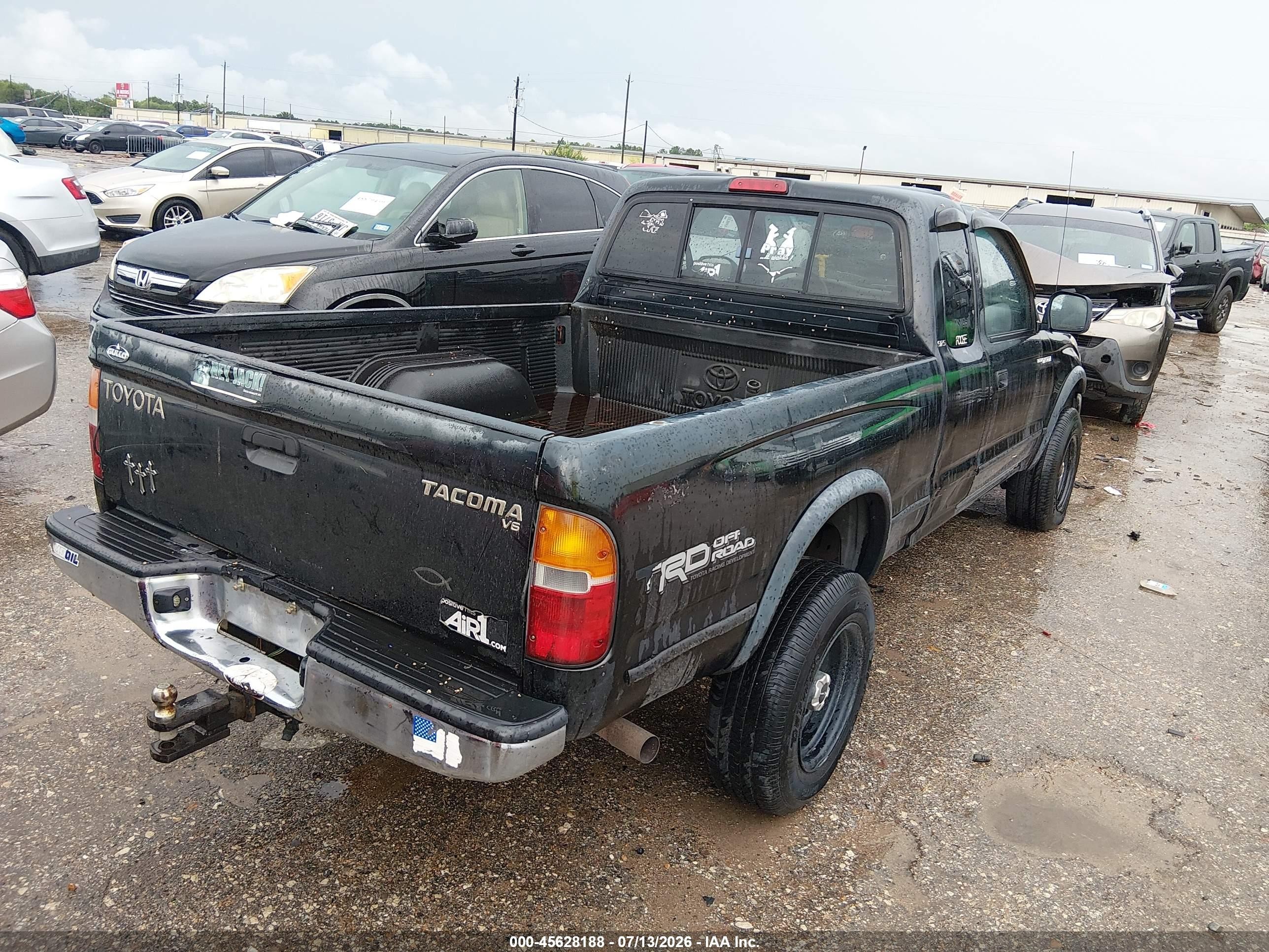 2000 Toyota Tacoma Prerunner V6 Black vin: 4TASN92N0YZ590128