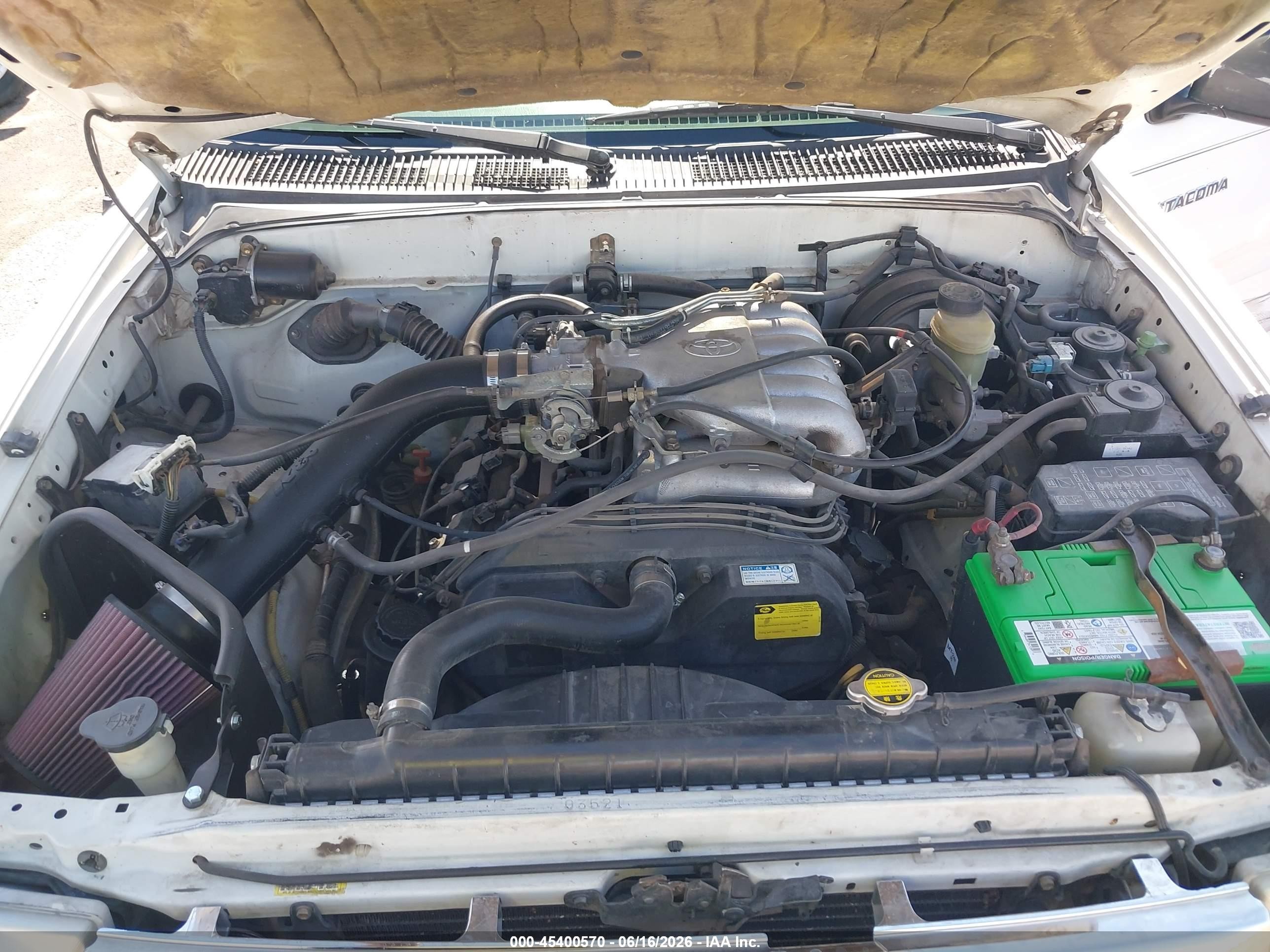 2000 Toyota Tacoma Prerunner V6 White vin: 4TASN92N0YZ644785
