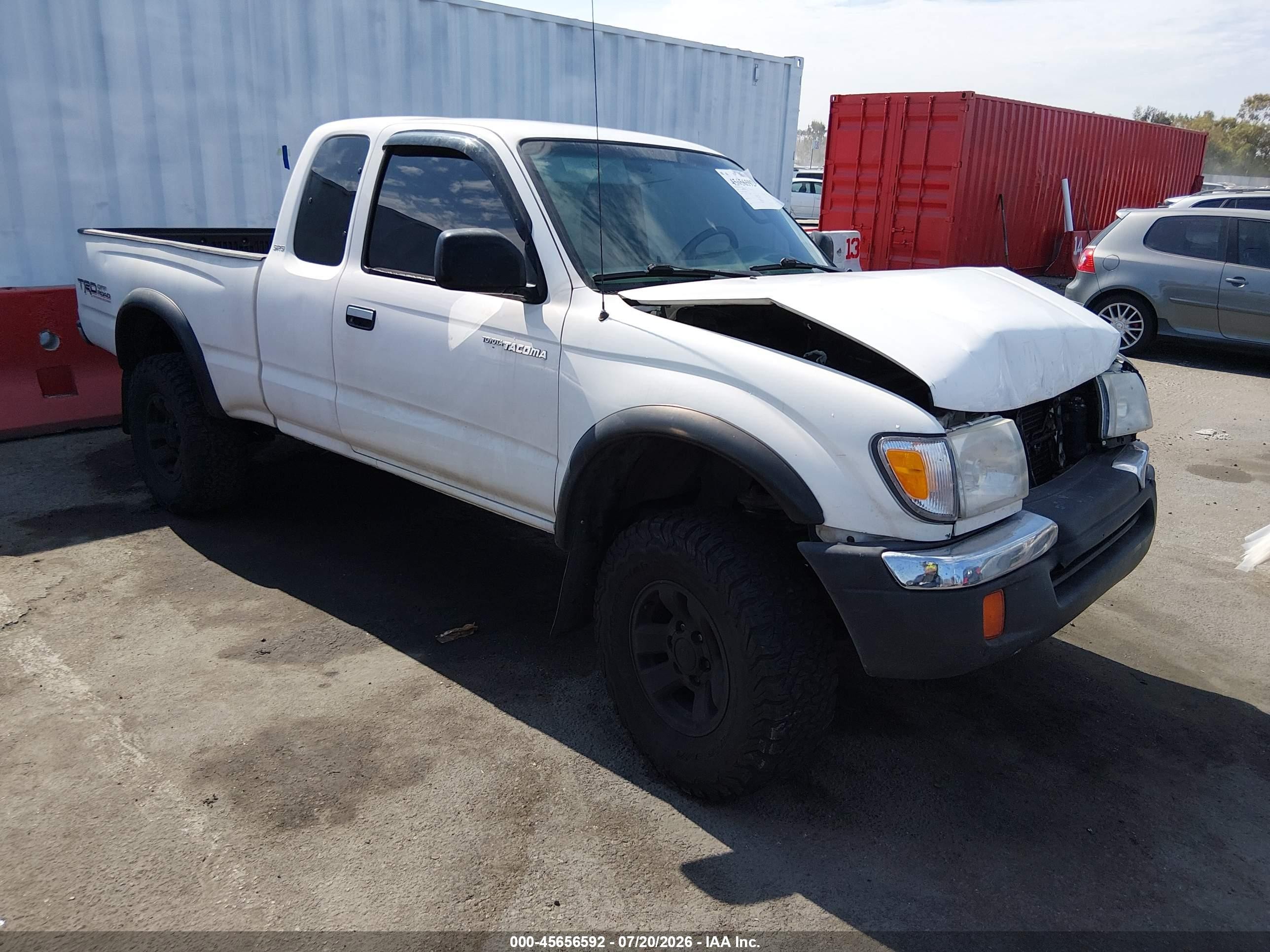 2000 Toyota Tacoma Prerunner V6 White vin: 4TASN92N1YZ618275