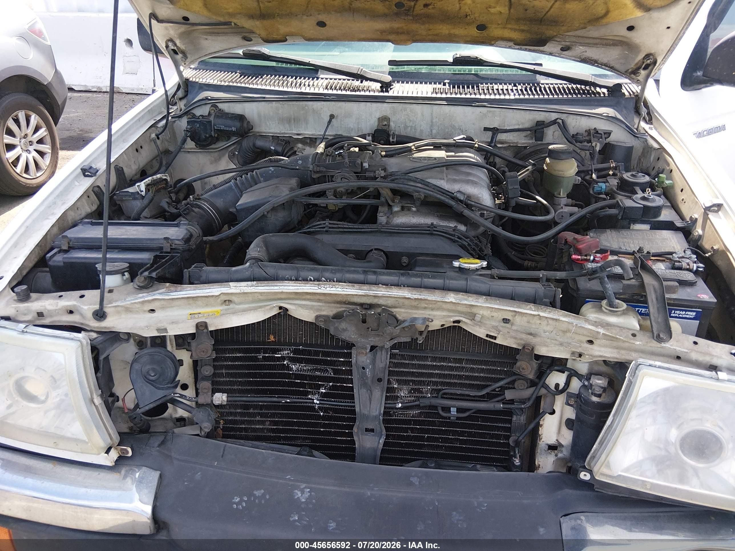 2000 Toyota Tacoma Prerunner V6 White vin: 4TASN92N1YZ618275