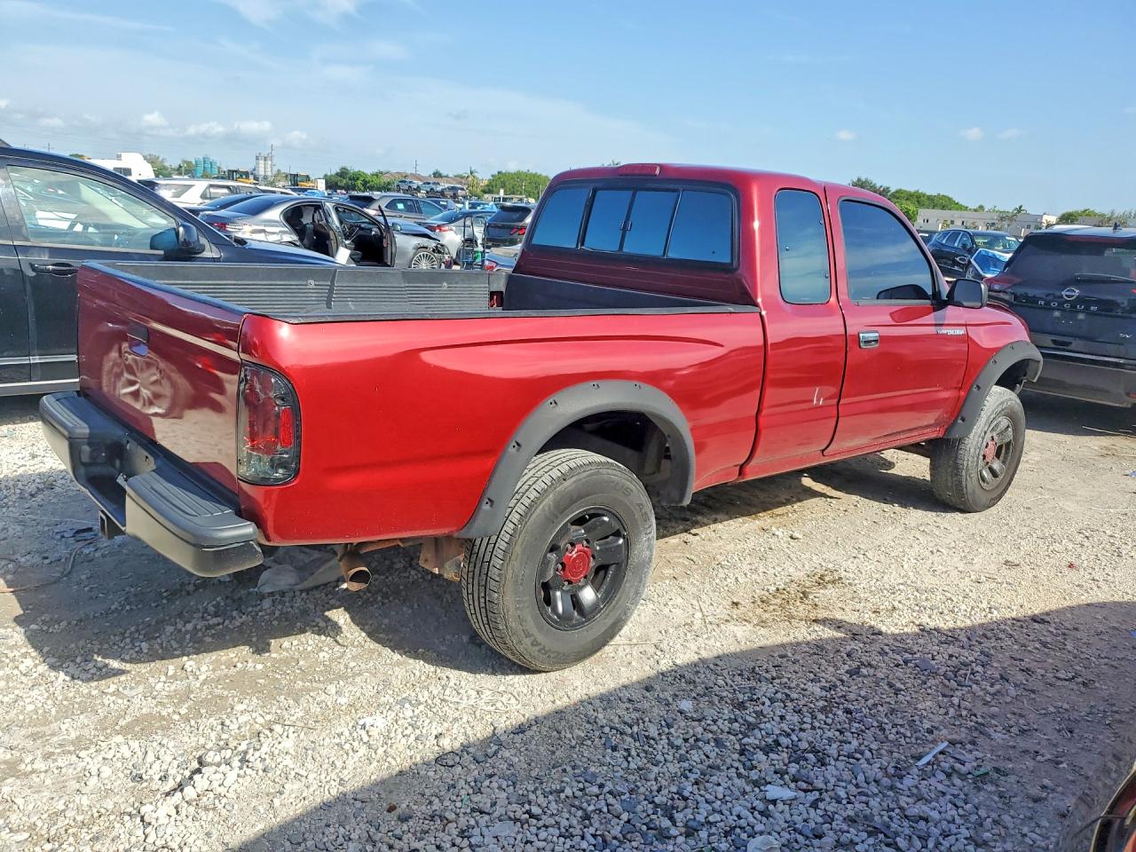 1998 Toyota Tacoma Xtracab Prerunner Red vin: 4TASN92N2WZ121555