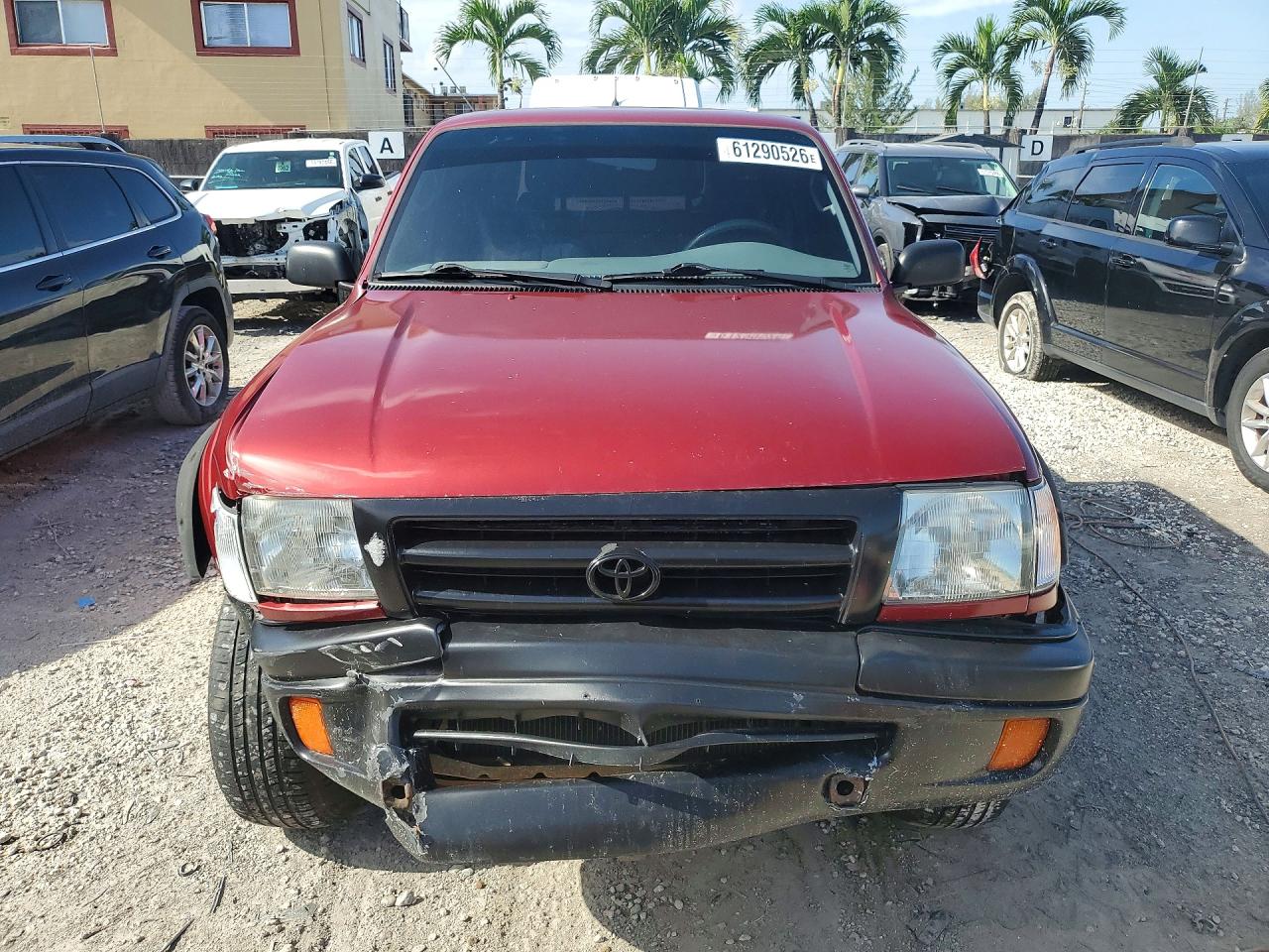 1998 Toyota Tacoma Xtracab Prerunner Red vin: 4TASN92N2WZ121555