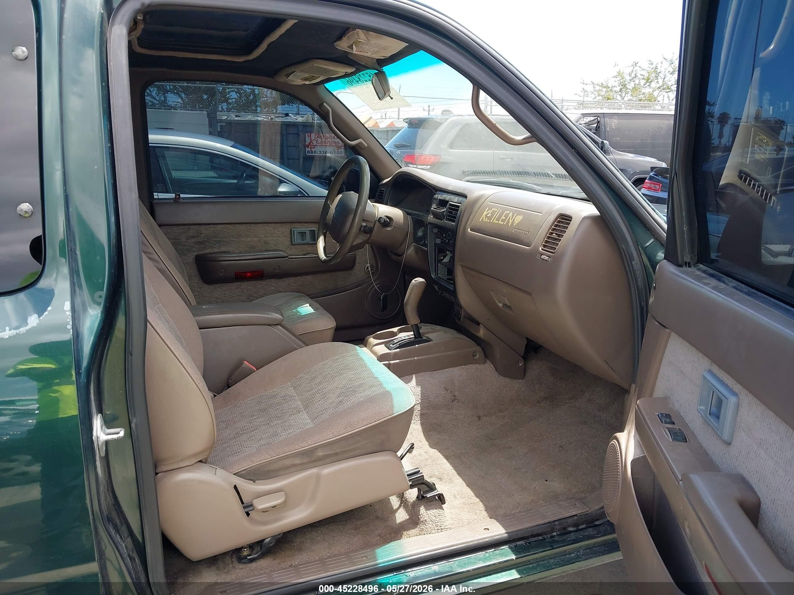 1999 Toyota Tacoma Prerunner V6 Green vin: 4TASN92N2XZ416303
