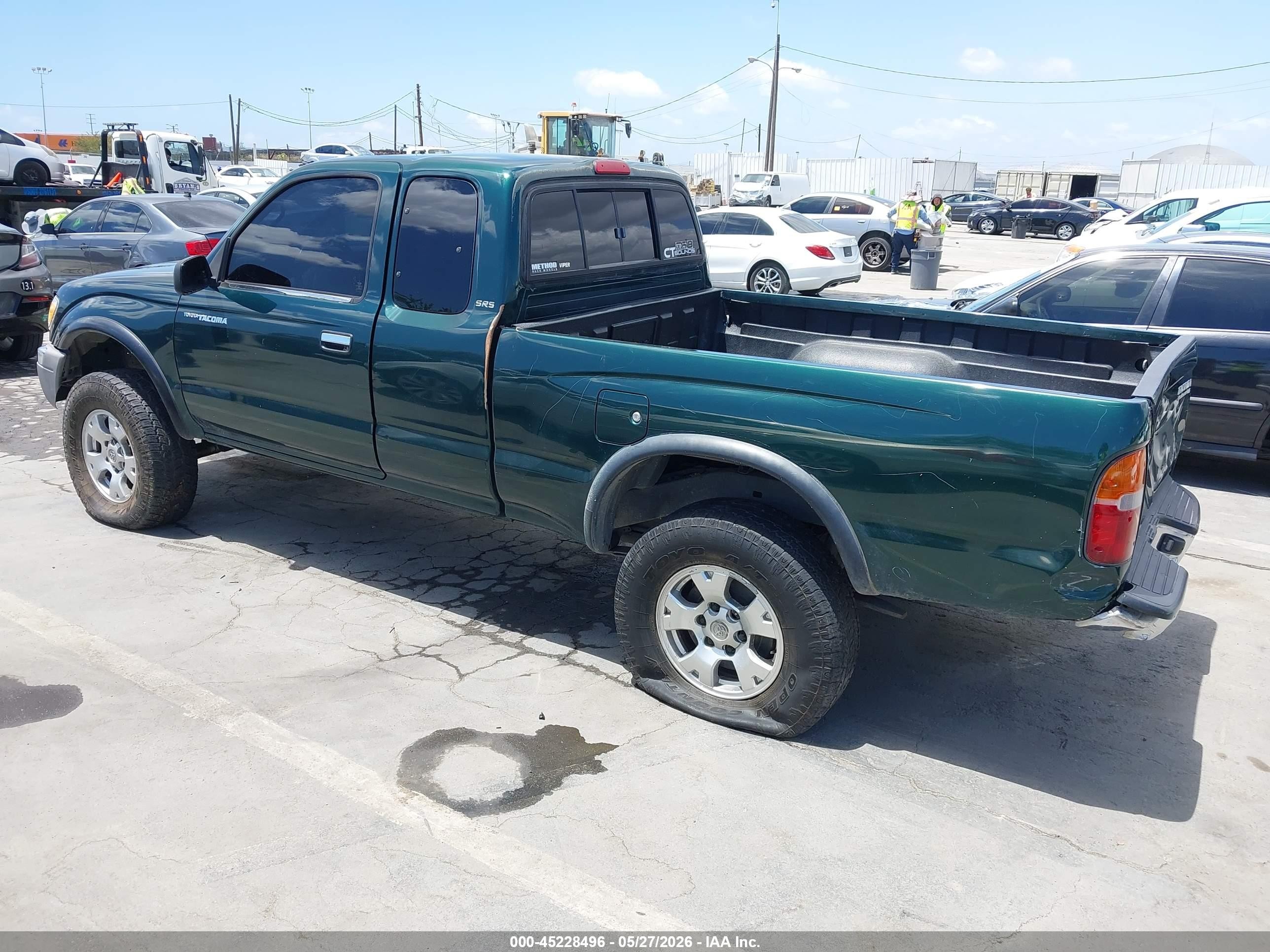 1999 Toyota Tacoma Prerunner V6 Green vin: 4TASN92N2XZ416303