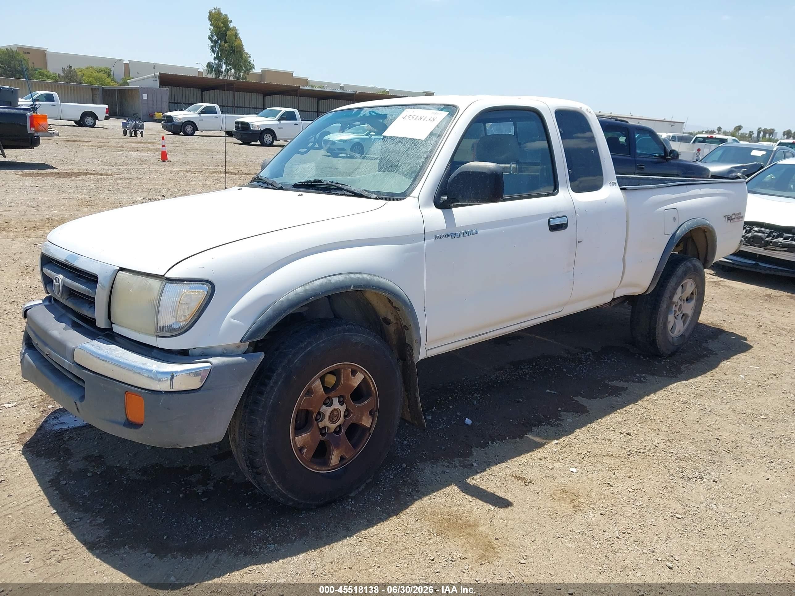 2000 Toyota Tacoma Prerunner V6 White vin: 4TASN92N2YZ581219
