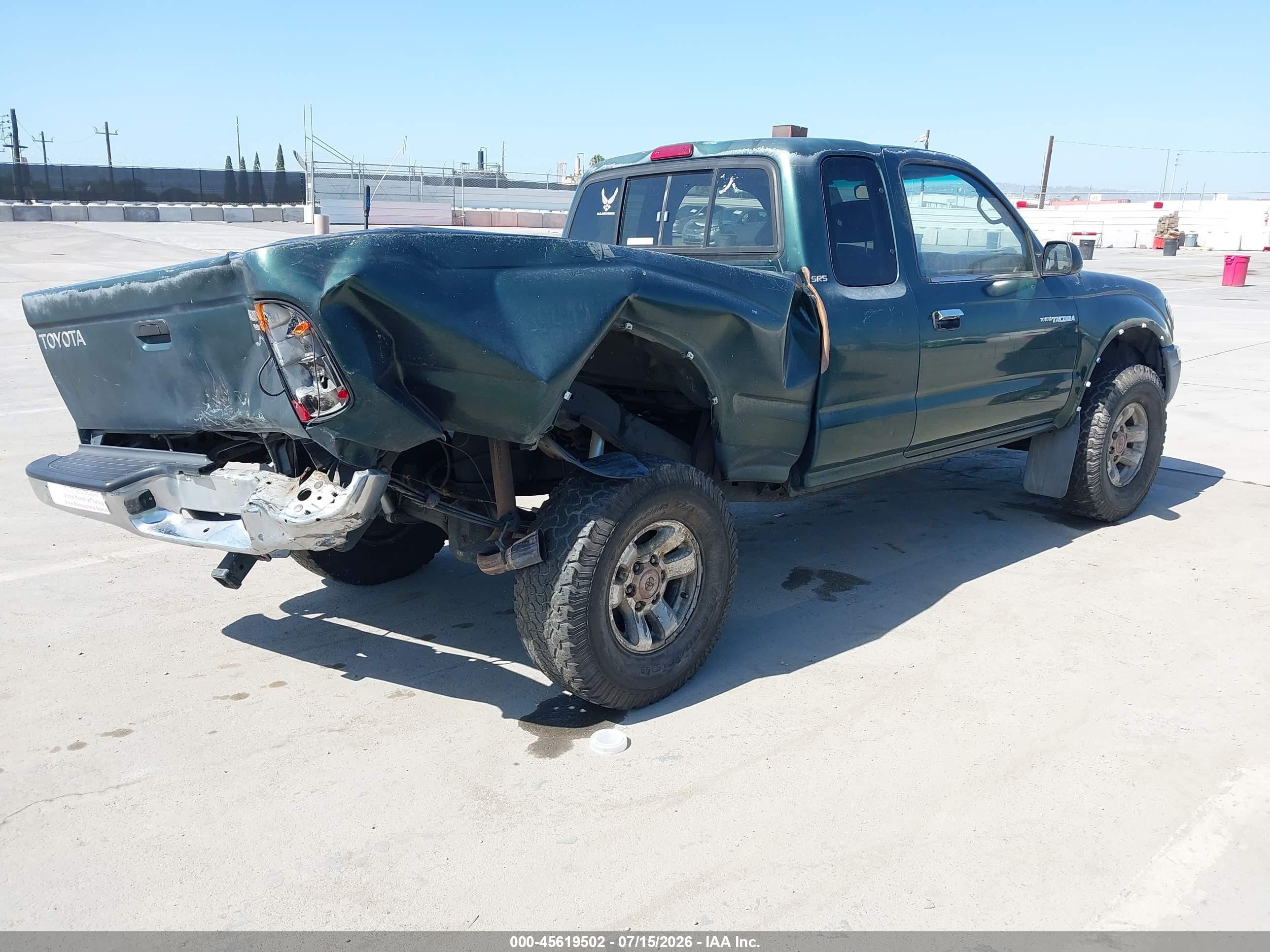 2000 Toyota Tacoma Prerunner V6 Green vin: 4TASN92N2YZ602179