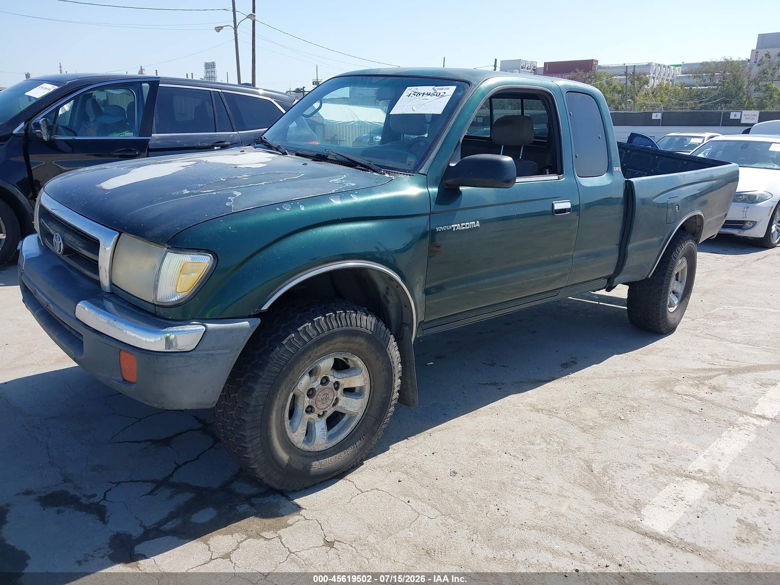 2000 Toyota Tacoma Prerunner V6 Green vin: 4TASN92N2YZ602179