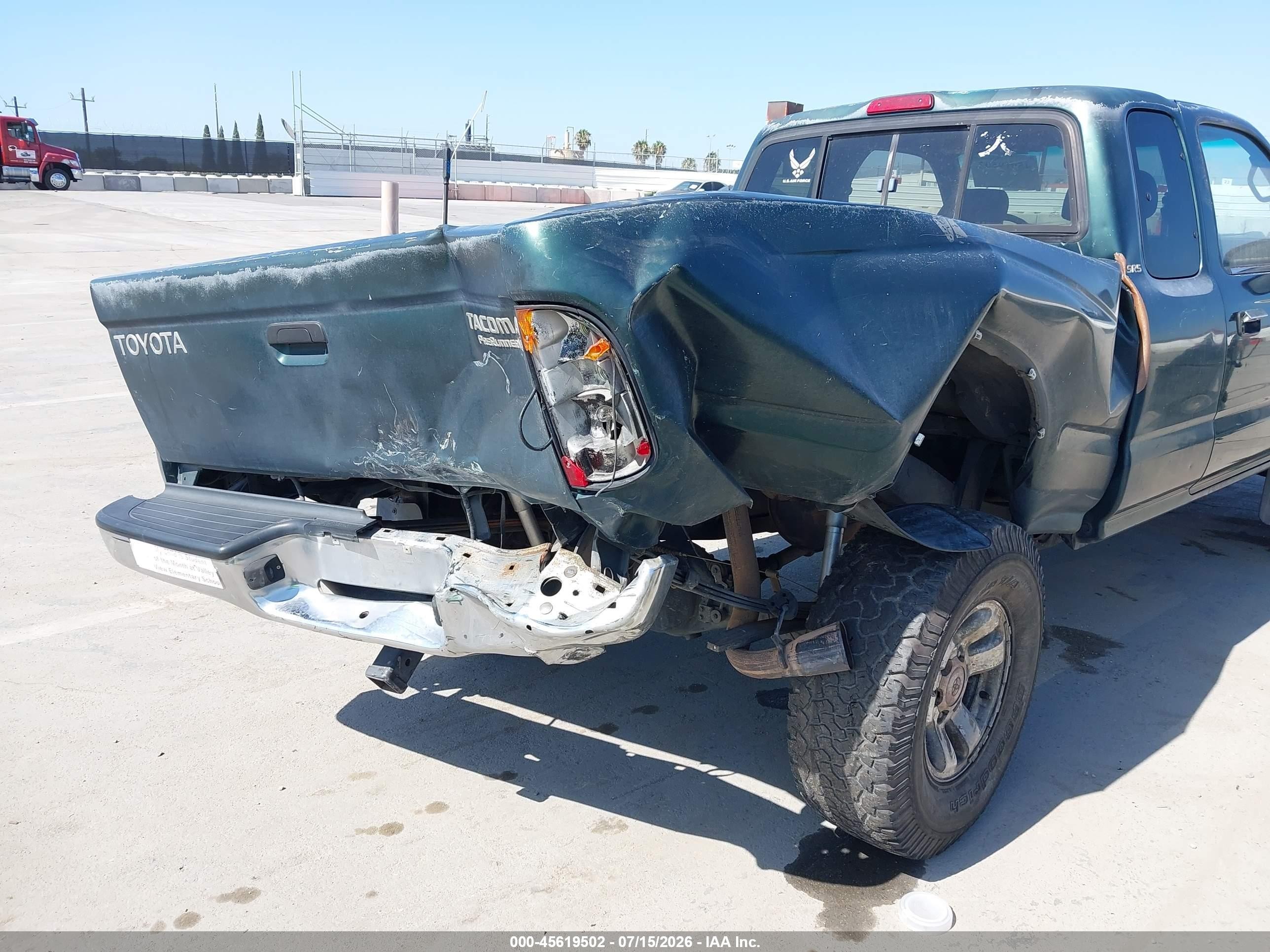 2000 Toyota Tacoma Prerunner V6 Green vin: 4TASN92N2YZ602179