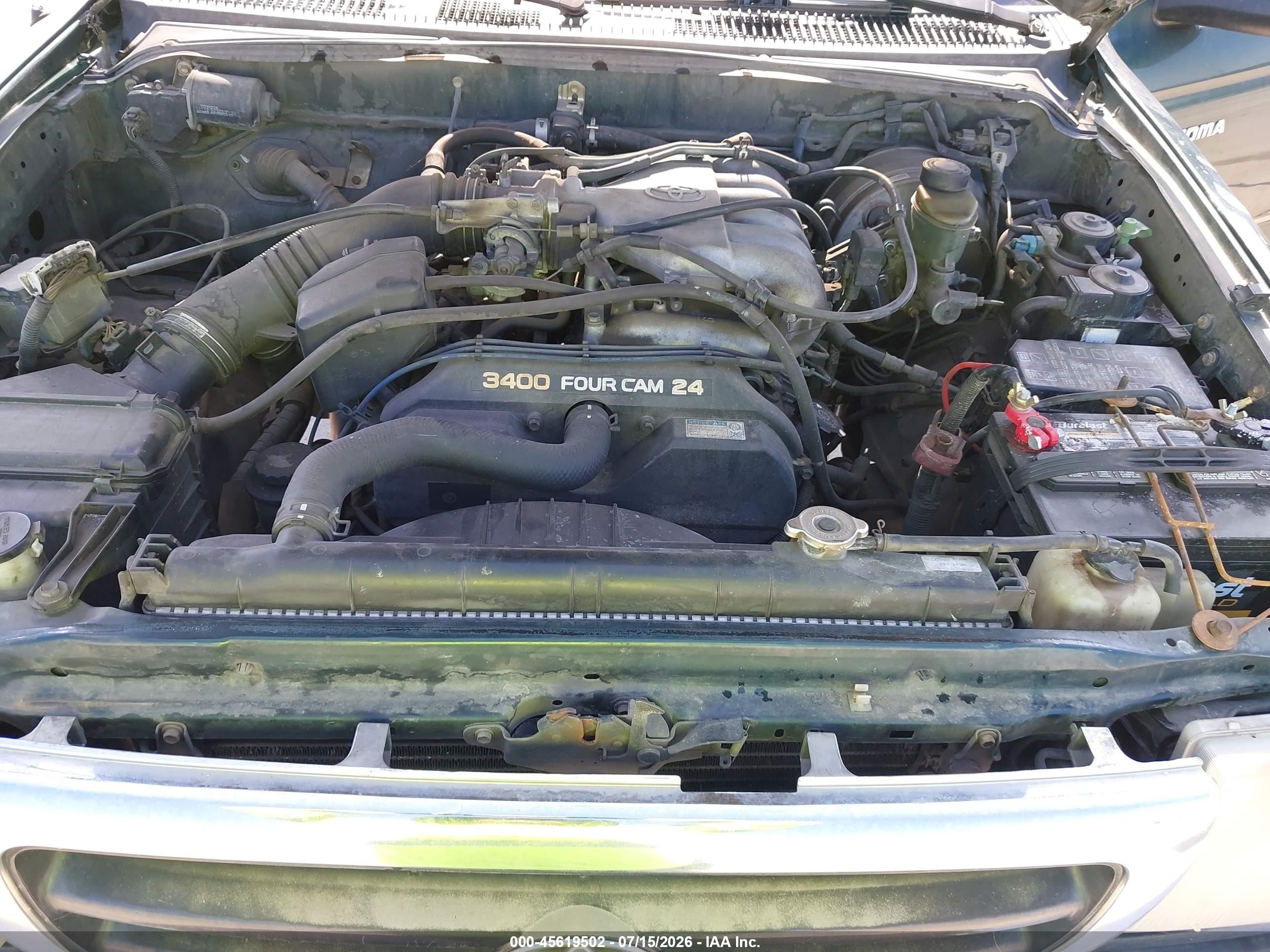 2000 Toyota Tacoma Prerunner V6 Green vin: 4TASN92N2YZ602179