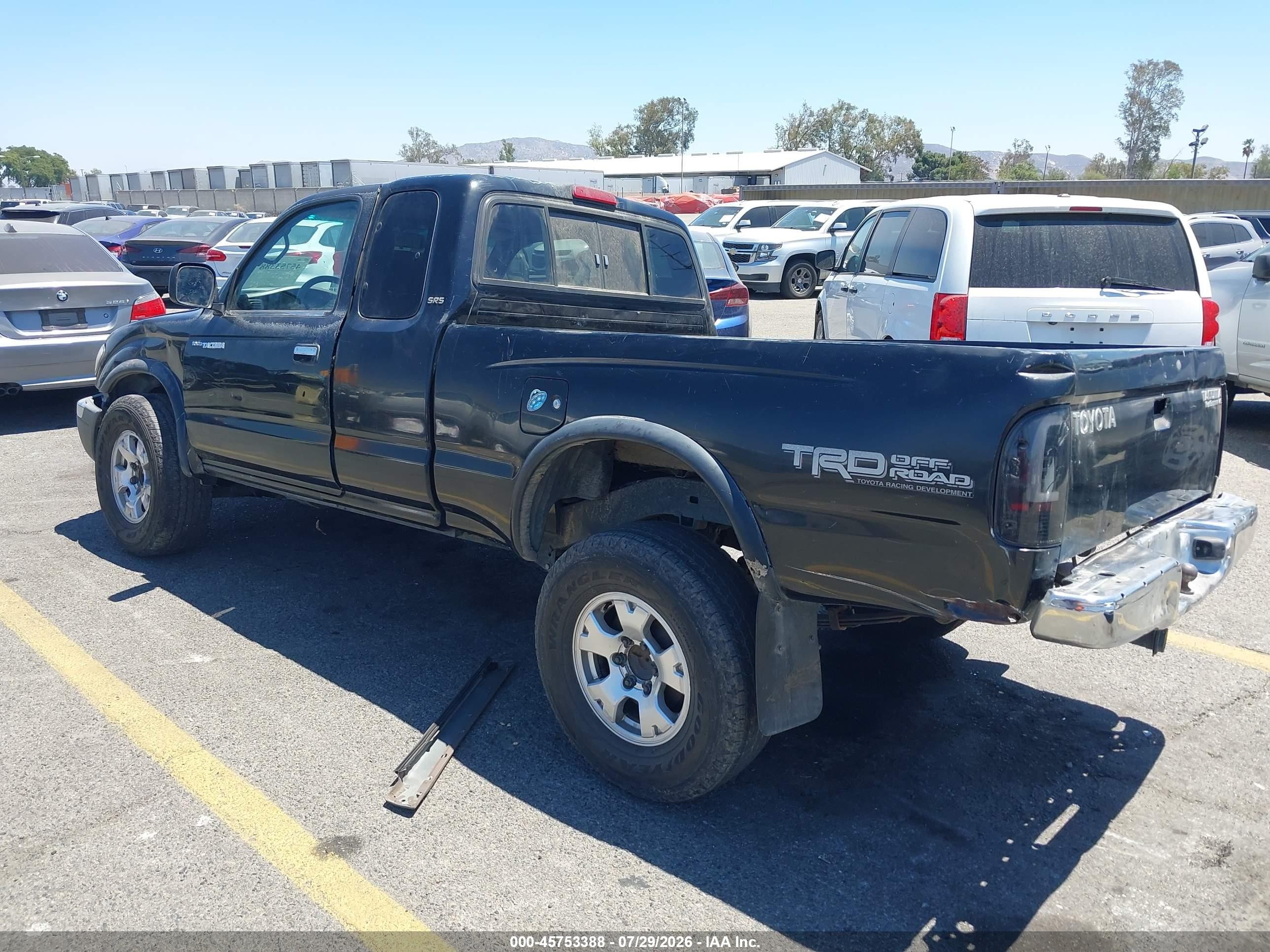 2000 Toyota Tacoma Prerunner V6 Black vin: 4TASN92N3YZ612929