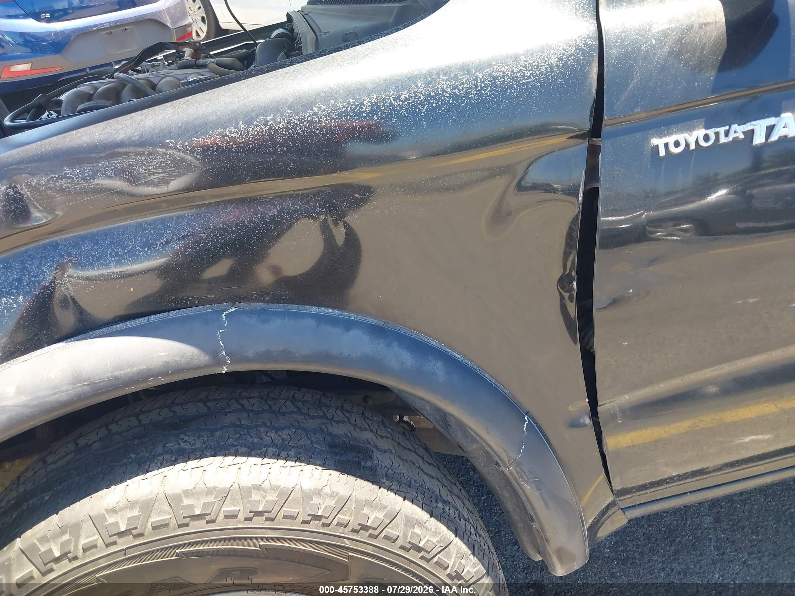2000 Toyota Tacoma Prerunner V6 Black vin: 4TASN92N3YZ612929