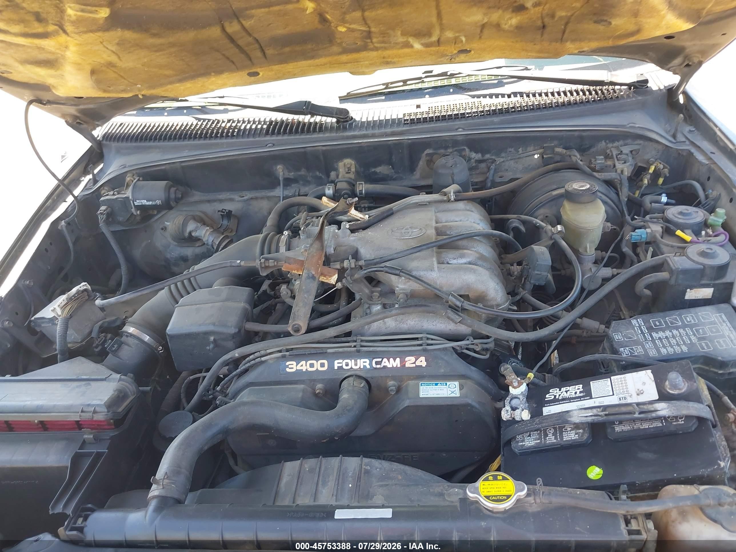 2000 Toyota Tacoma Prerunner V6 Black vin: 4TASN92N3YZ612929