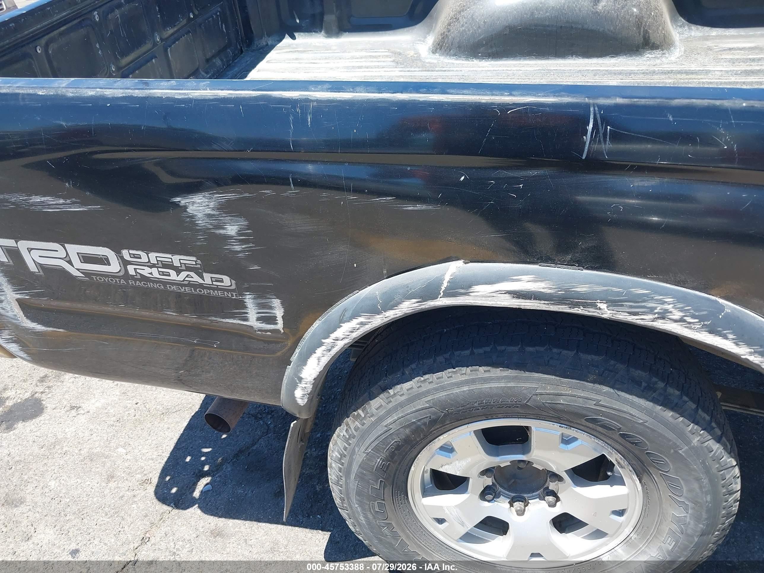 2000 Toyota Tacoma Prerunner V6 Black vin: 4TASN92N3YZ612929
