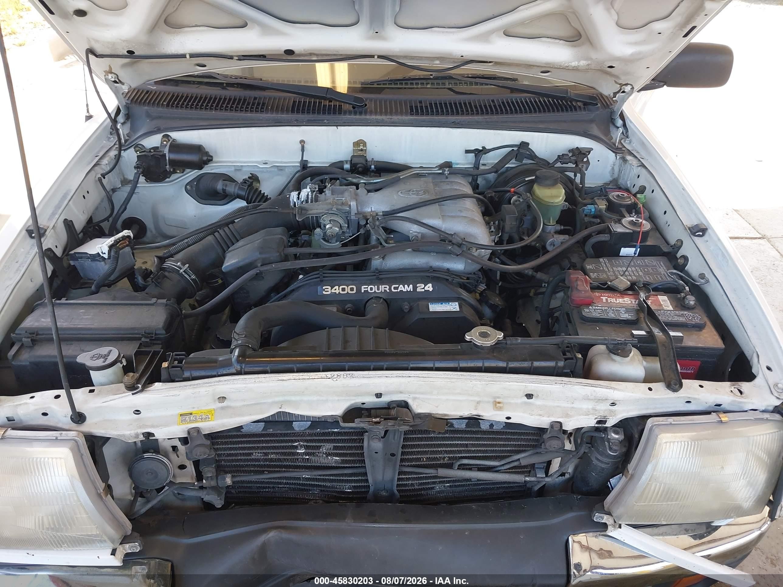 1999 Toyota Tacoma Prerunner V6 White vin: 4TASN92N4XZ560631