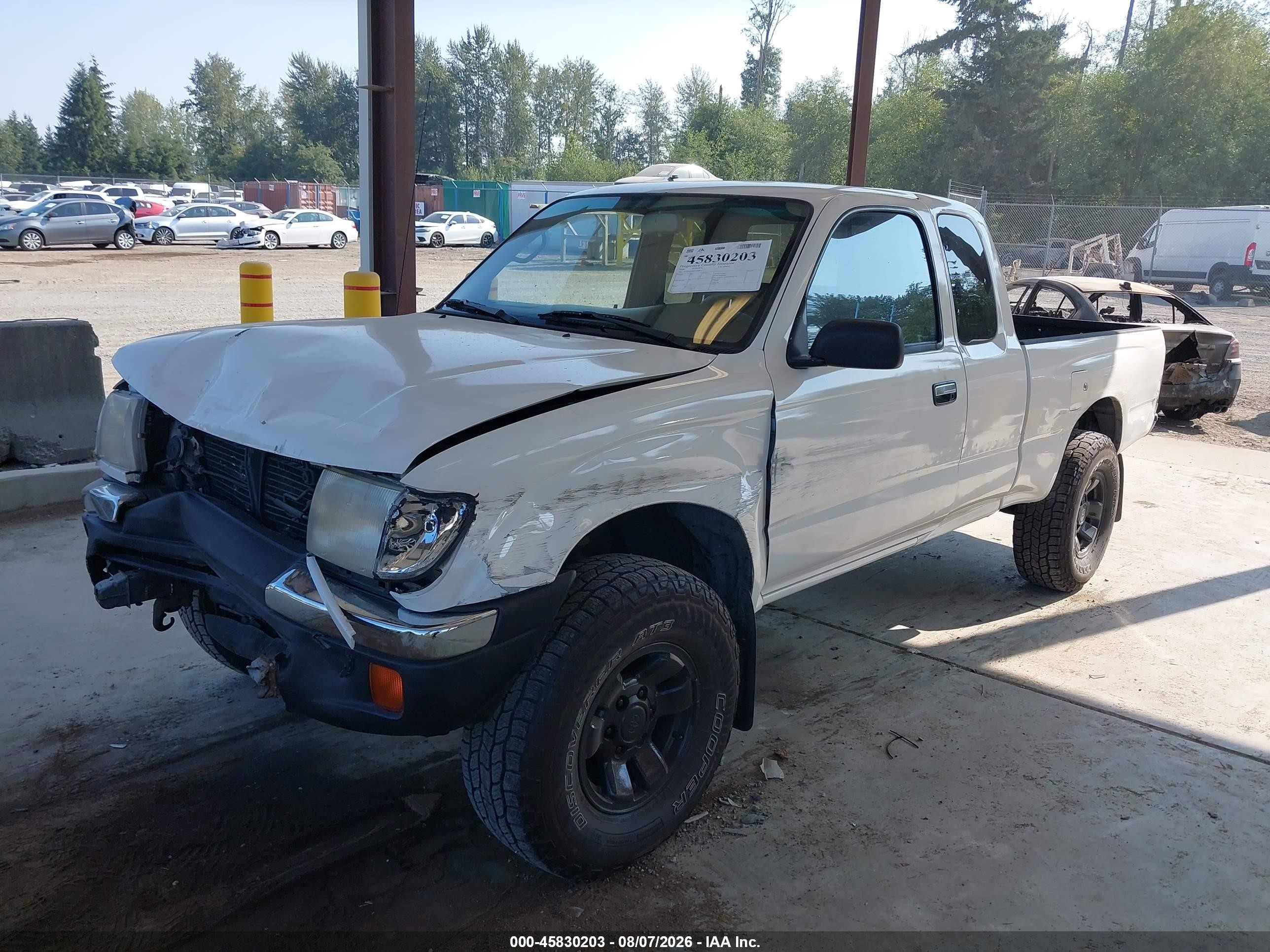 1999 Toyota Tacoma Prerunner V6 White vin: 4TASN92N4XZ560631