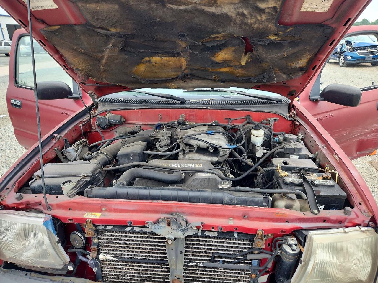 1999 Toyota Tacoma Xtracab Prerunner Burgundy vin: 4TASN92N5XZ444533