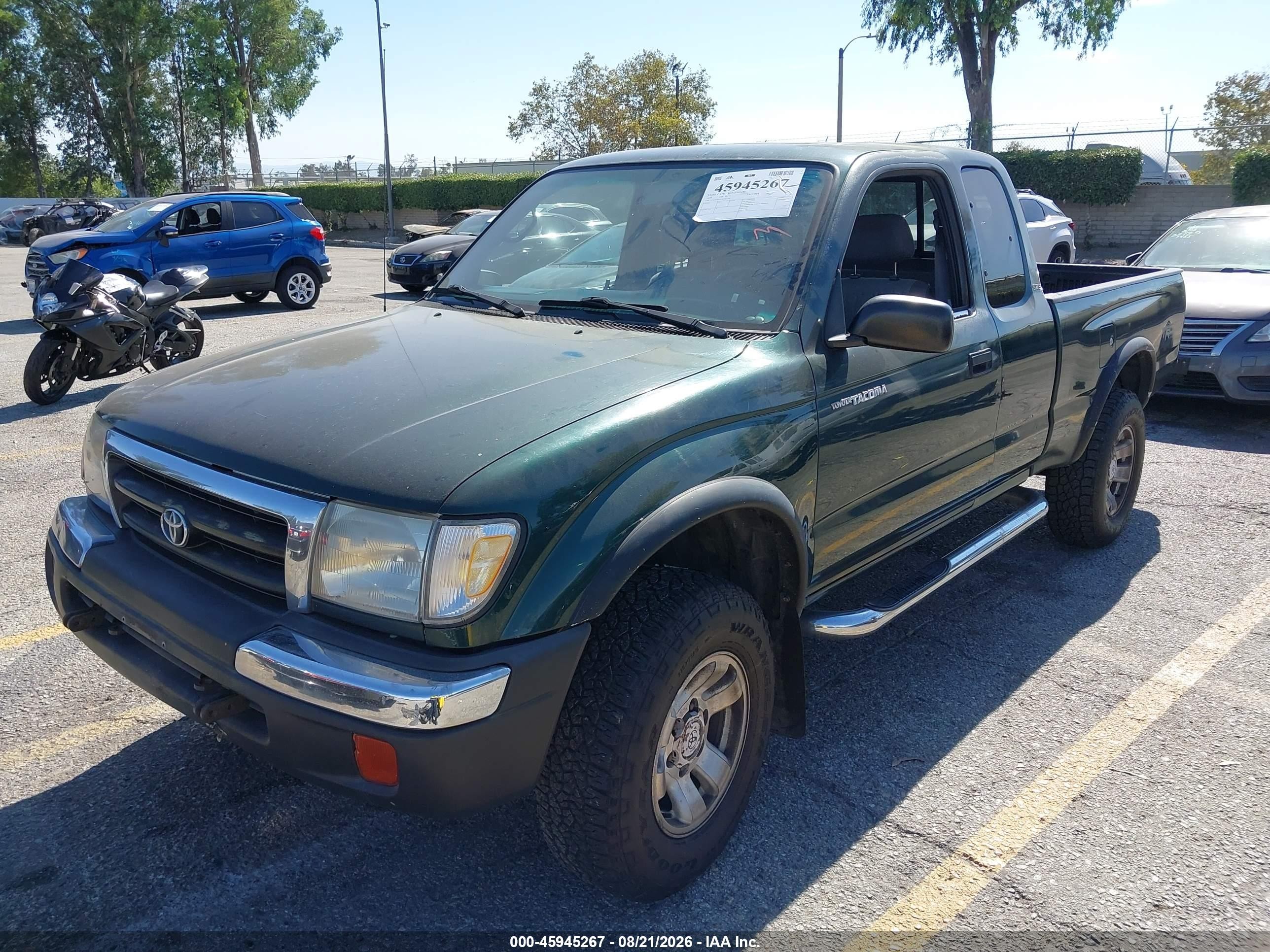 1999 Toyota Tacoma Prerunner V6 Green vin: 4TASN92N5XZ542526