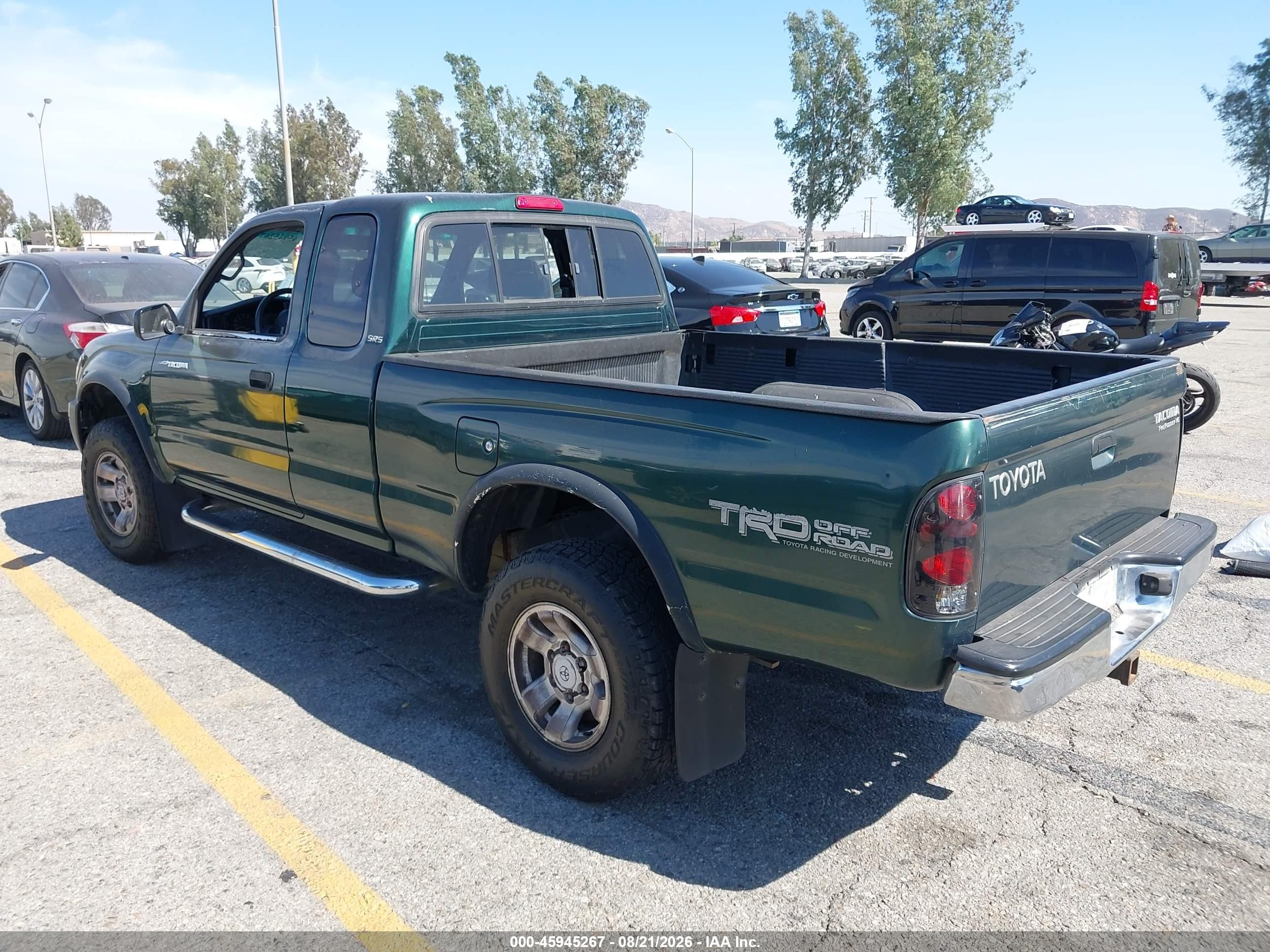 1999 Toyota Tacoma Prerunner V6 Green vin: 4TASN92N5XZ542526