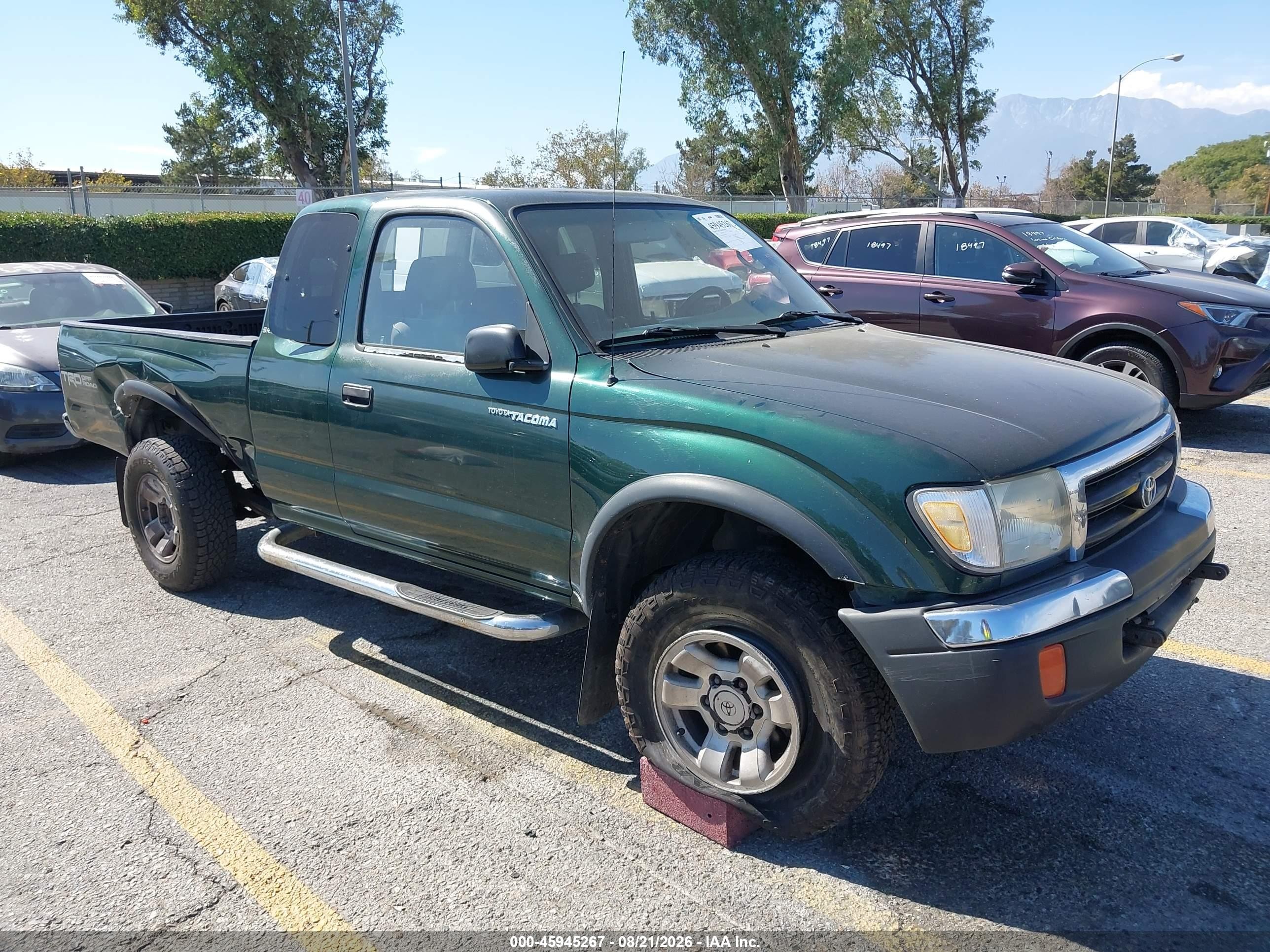 1999 Toyota Tacoma Prerunner V6 Green vin: 4TASN92N5XZ542526
