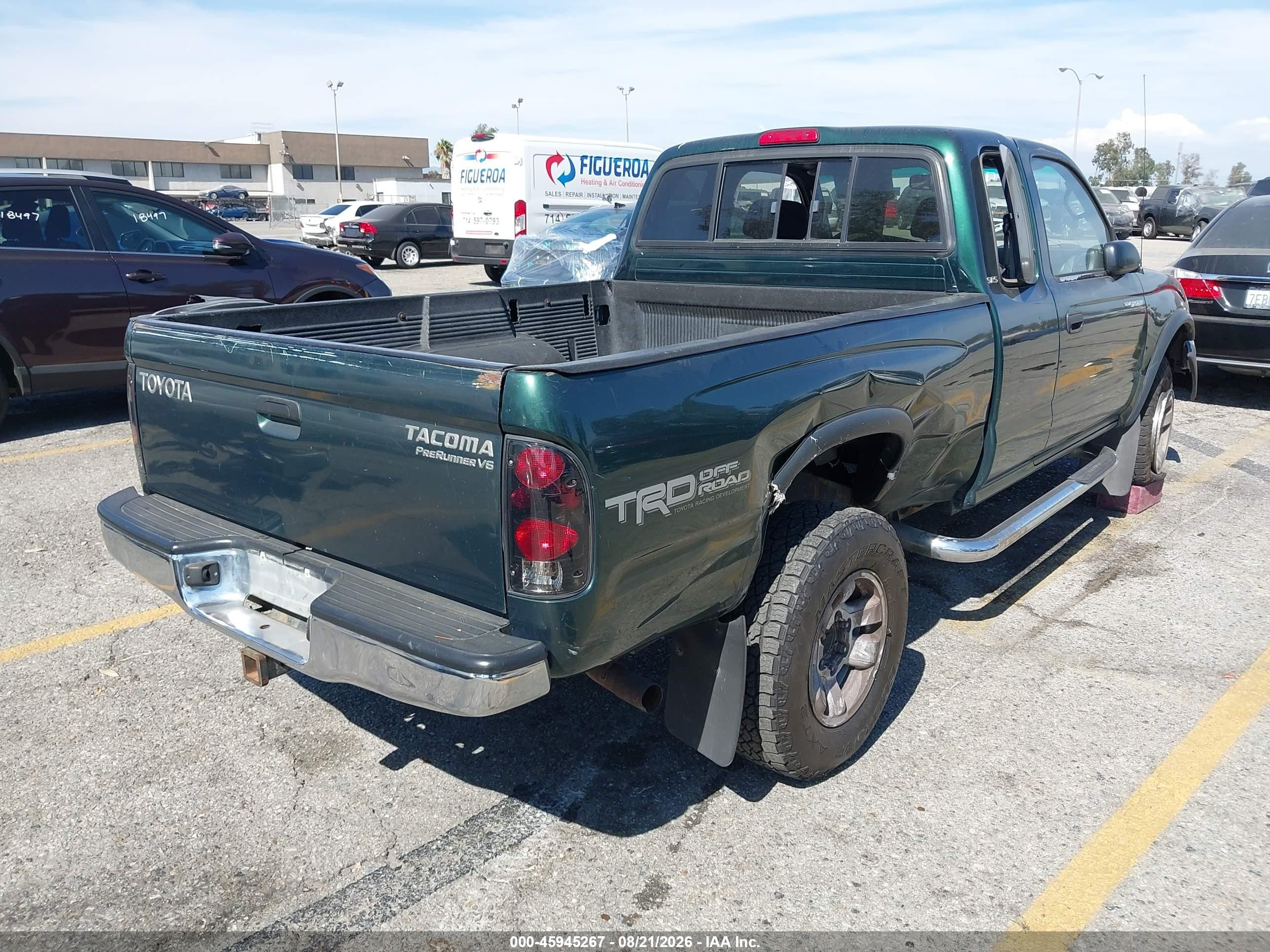 1999 Toyota Tacoma Prerunner V6 Green vin: 4TASN92N5XZ542526
