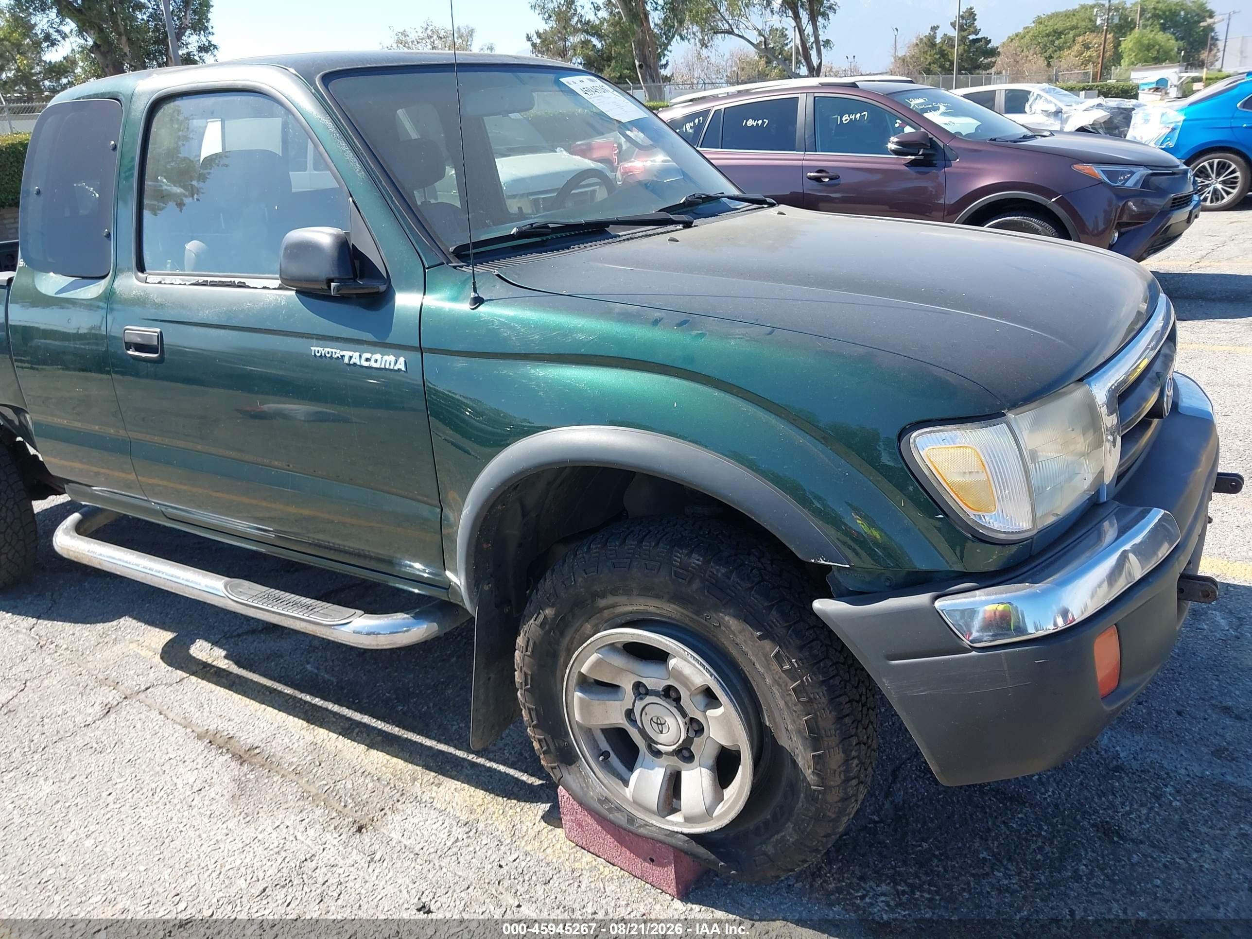 1999 Toyota Tacoma Prerunner V6 Green vin: 4TASN92N5XZ542526