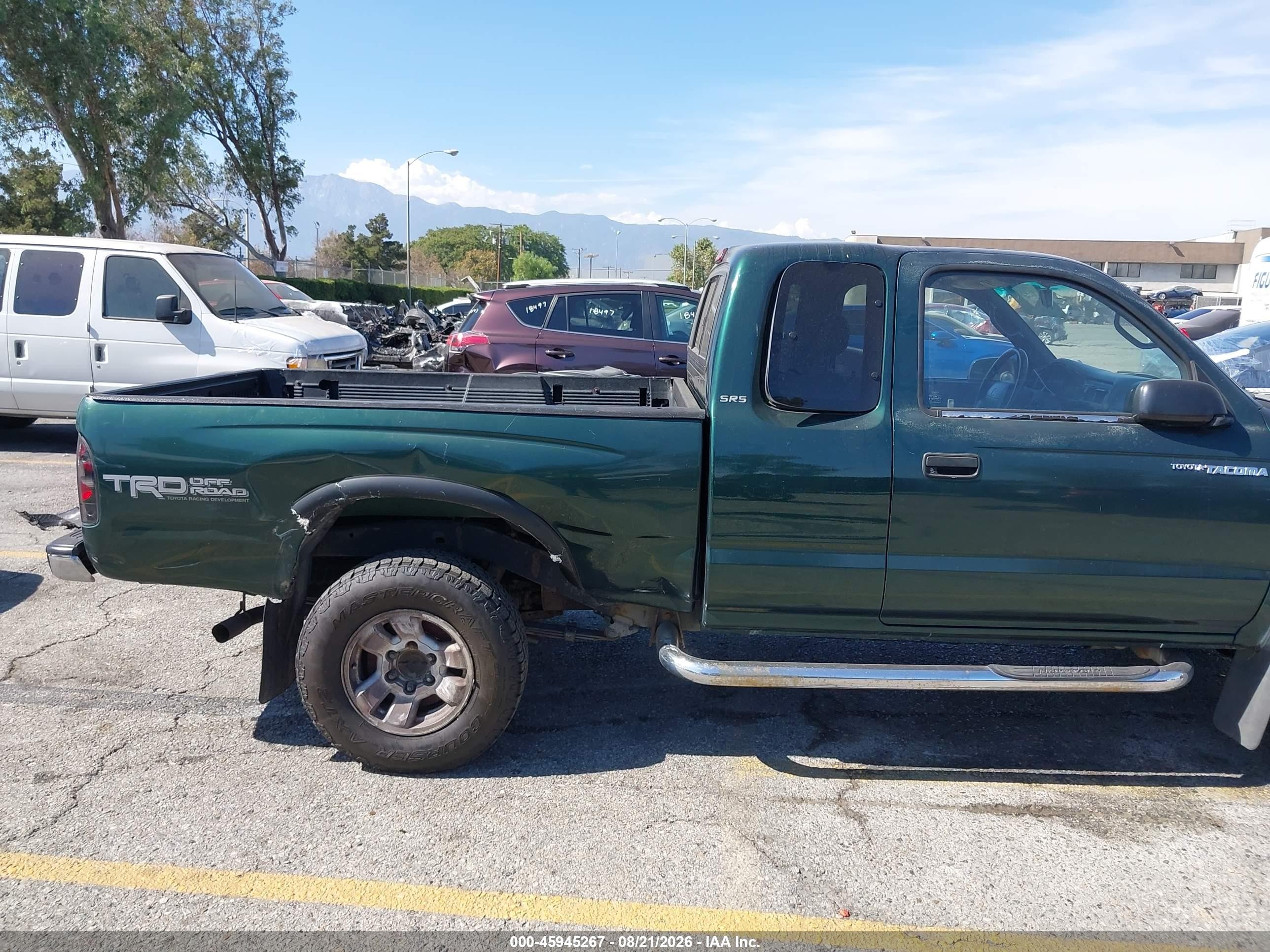 1999 Toyota Tacoma Prerunner V6 Green vin: 4TASN92N5XZ542526