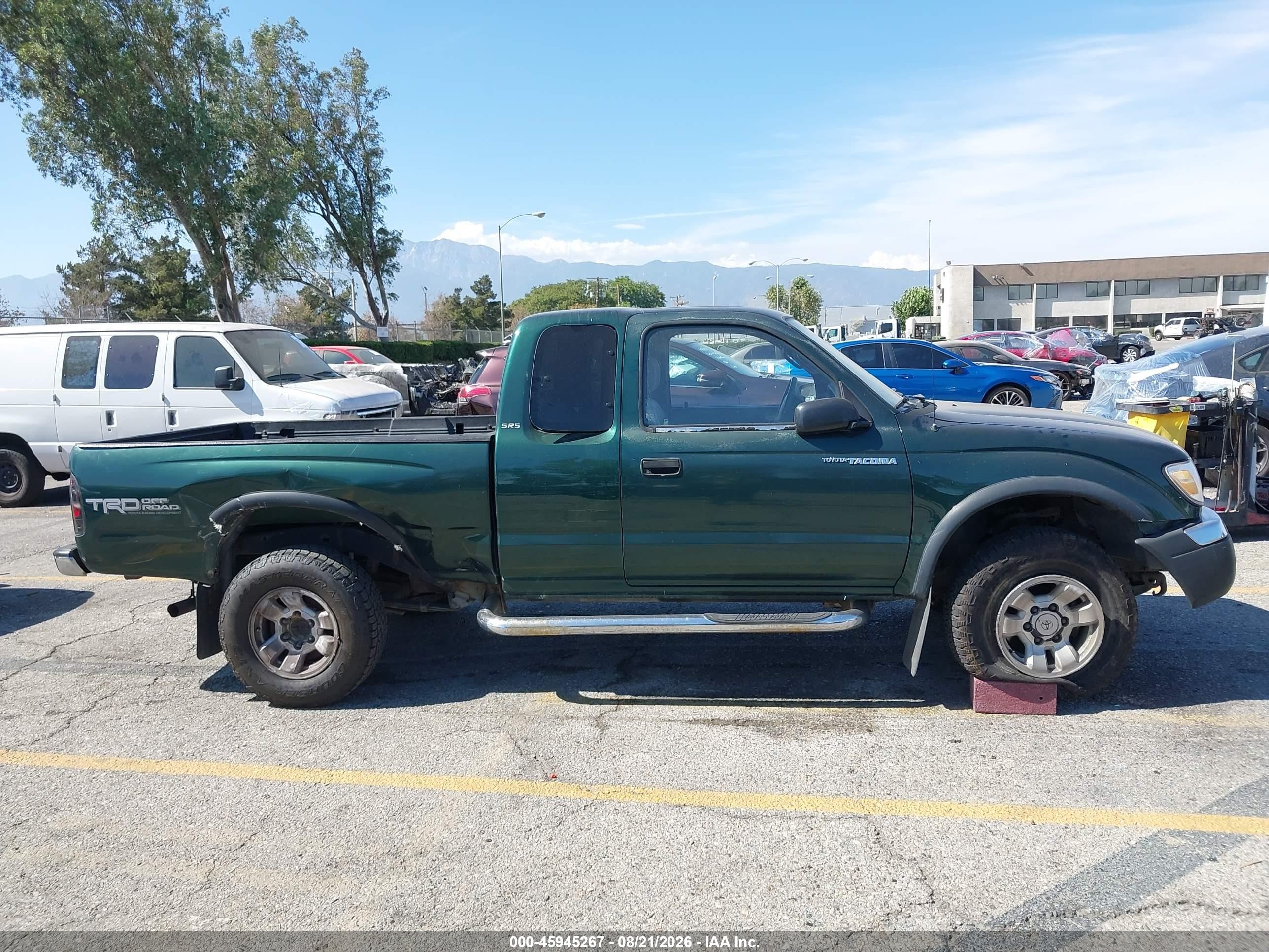 1999 Toyota Tacoma Prerunner V6 Green vin: 4TASN92N5XZ542526