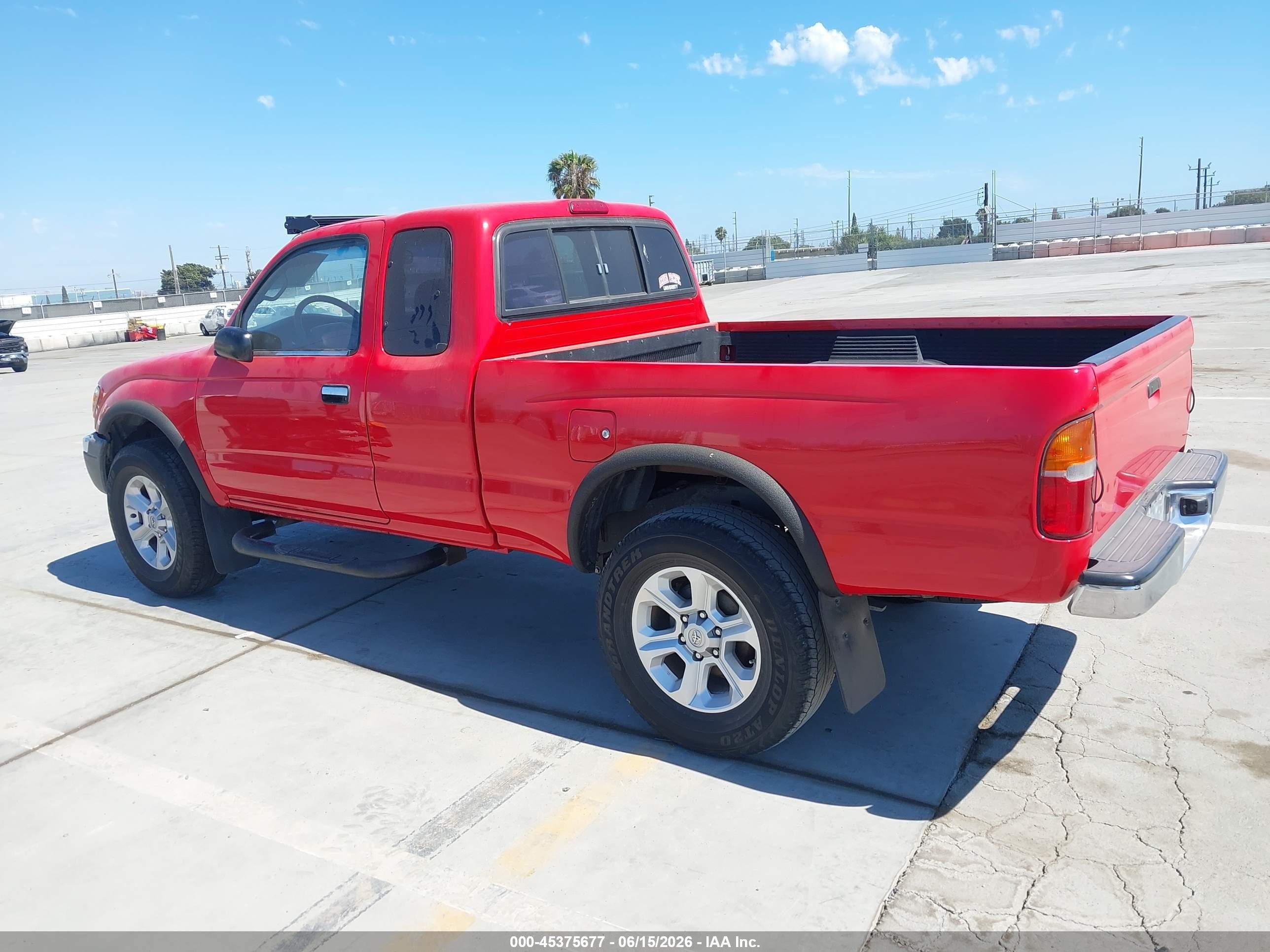 1999 Toyota Tacoma Prerunner V6 Red vin: 4TASN92N6XZ560758
