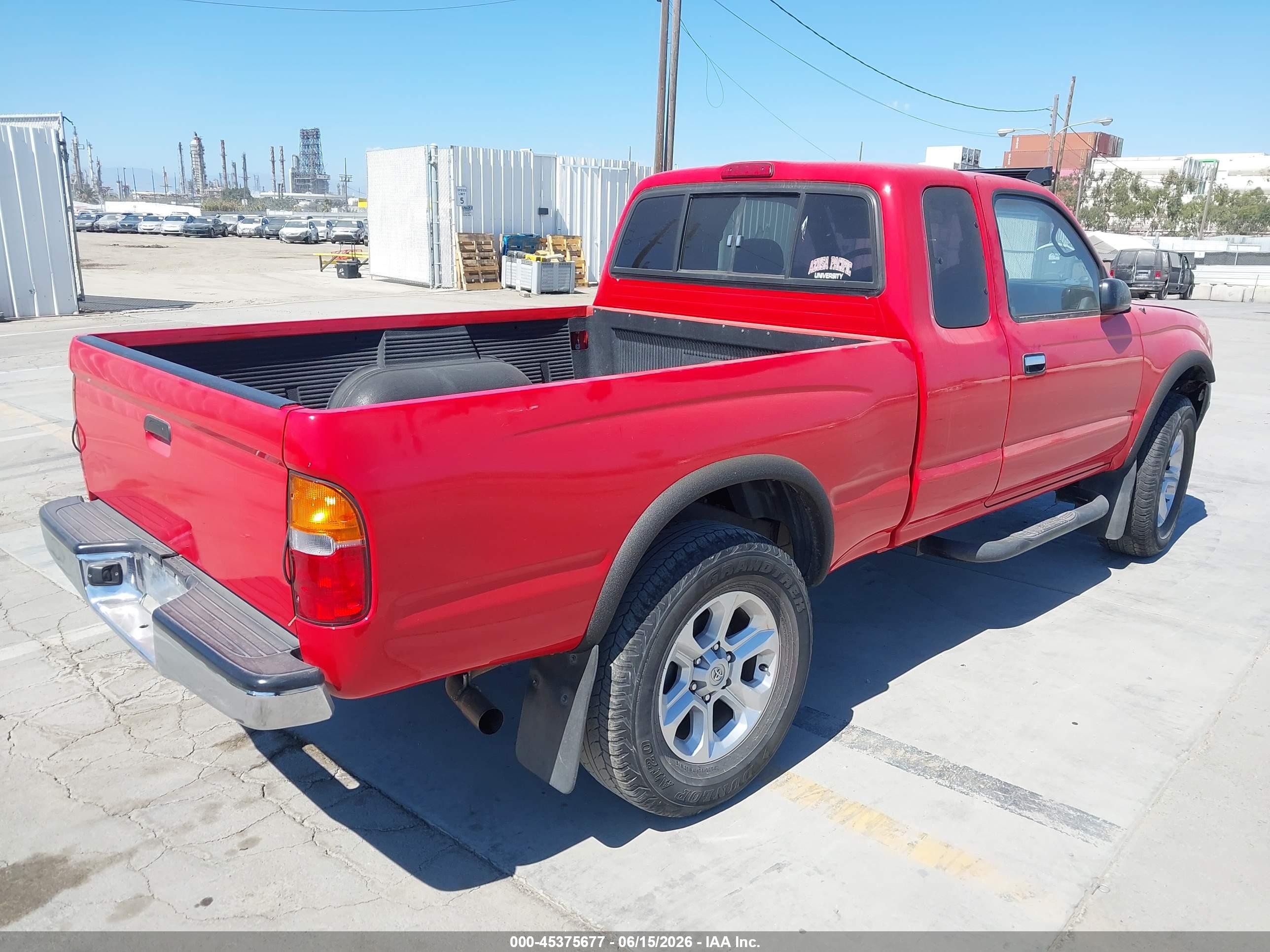 1999 Toyota Tacoma Prerunner V6 Red vin: 4TASN92N6XZ560758