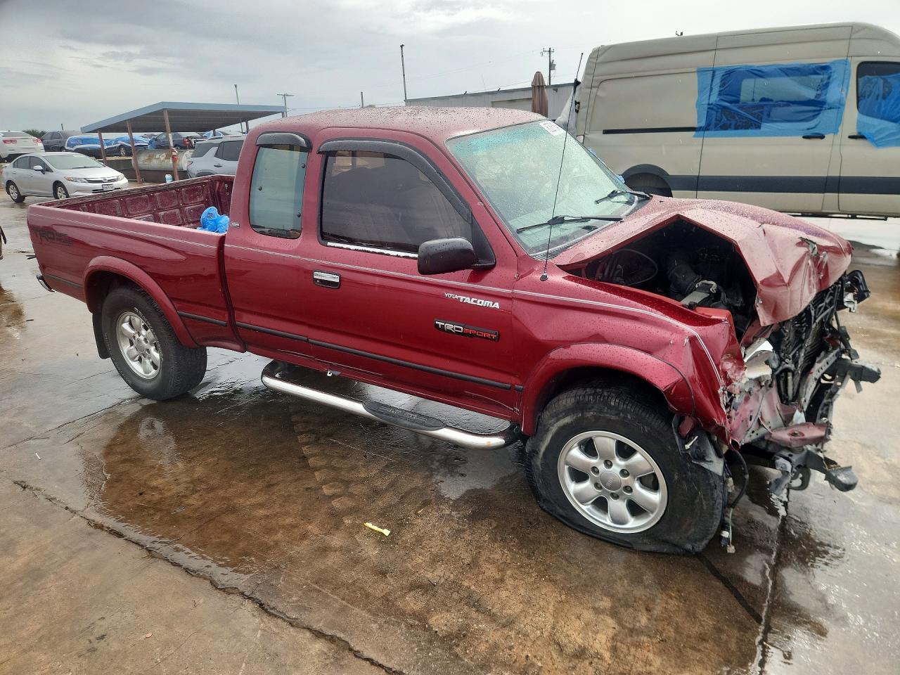 1998 Toyota Tacoma Xtracab Prerunner Burgundy vin: 4TASN92N7WZ161307