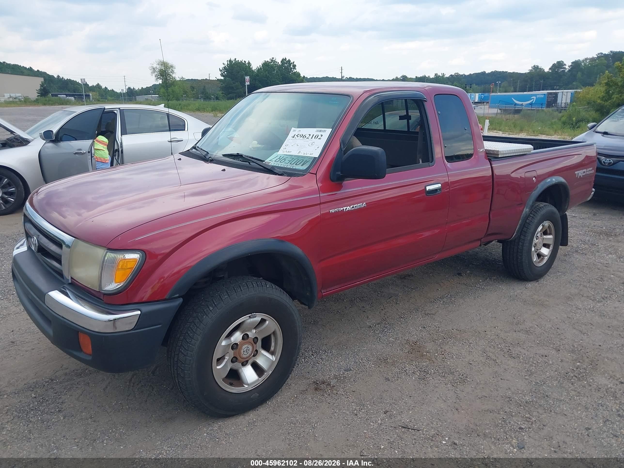 2000 Toyota Tacoma Prerunner V6 Красный vin: 4TASN92N7YZ633427