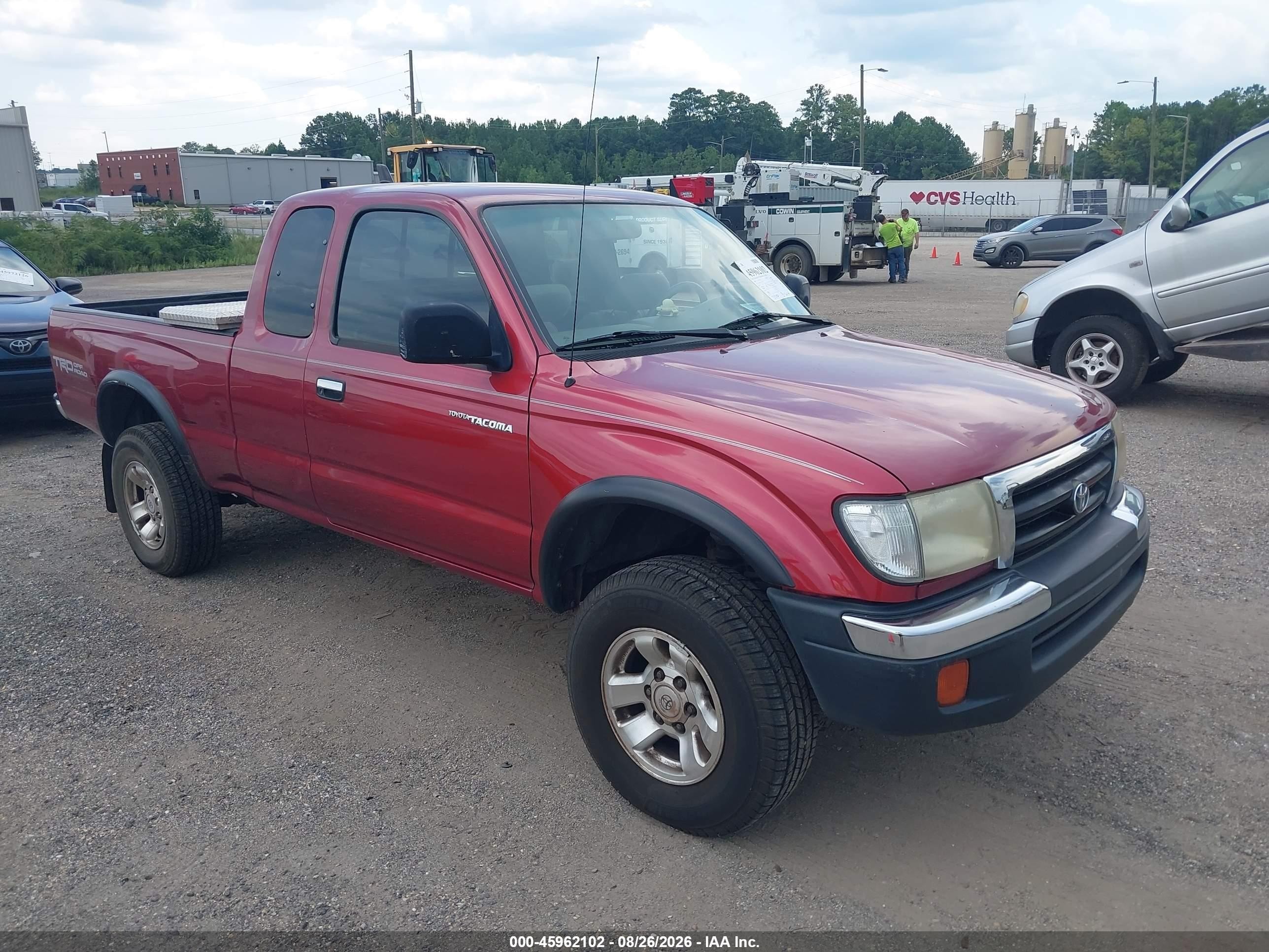 2000 Toyota Tacoma Prerunner V6 Красный vin: 4TASN92N7YZ633427