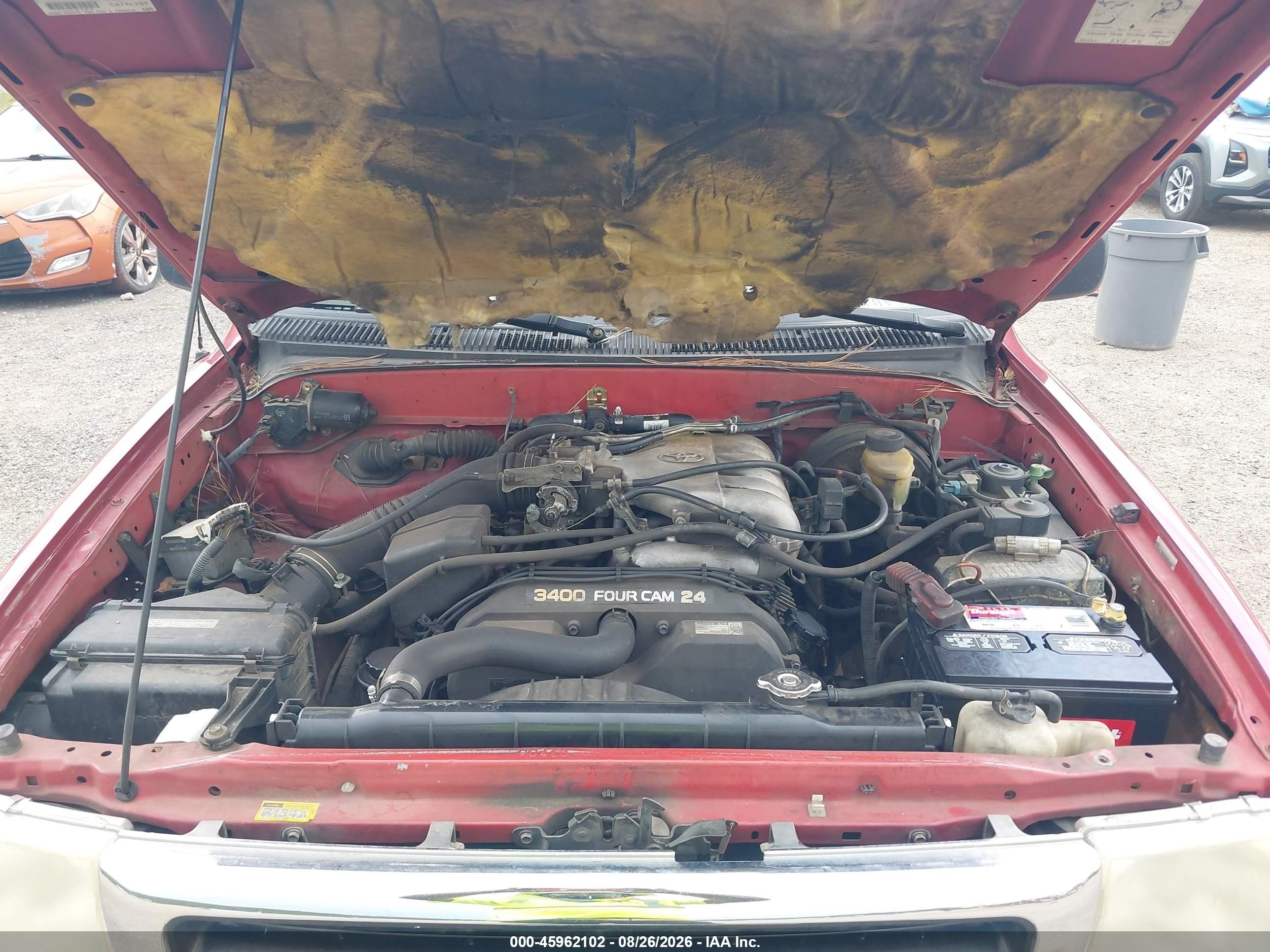2000 Toyota Tacoma Prerunner V6 Красный vin: 4TASN92N7YZ633427