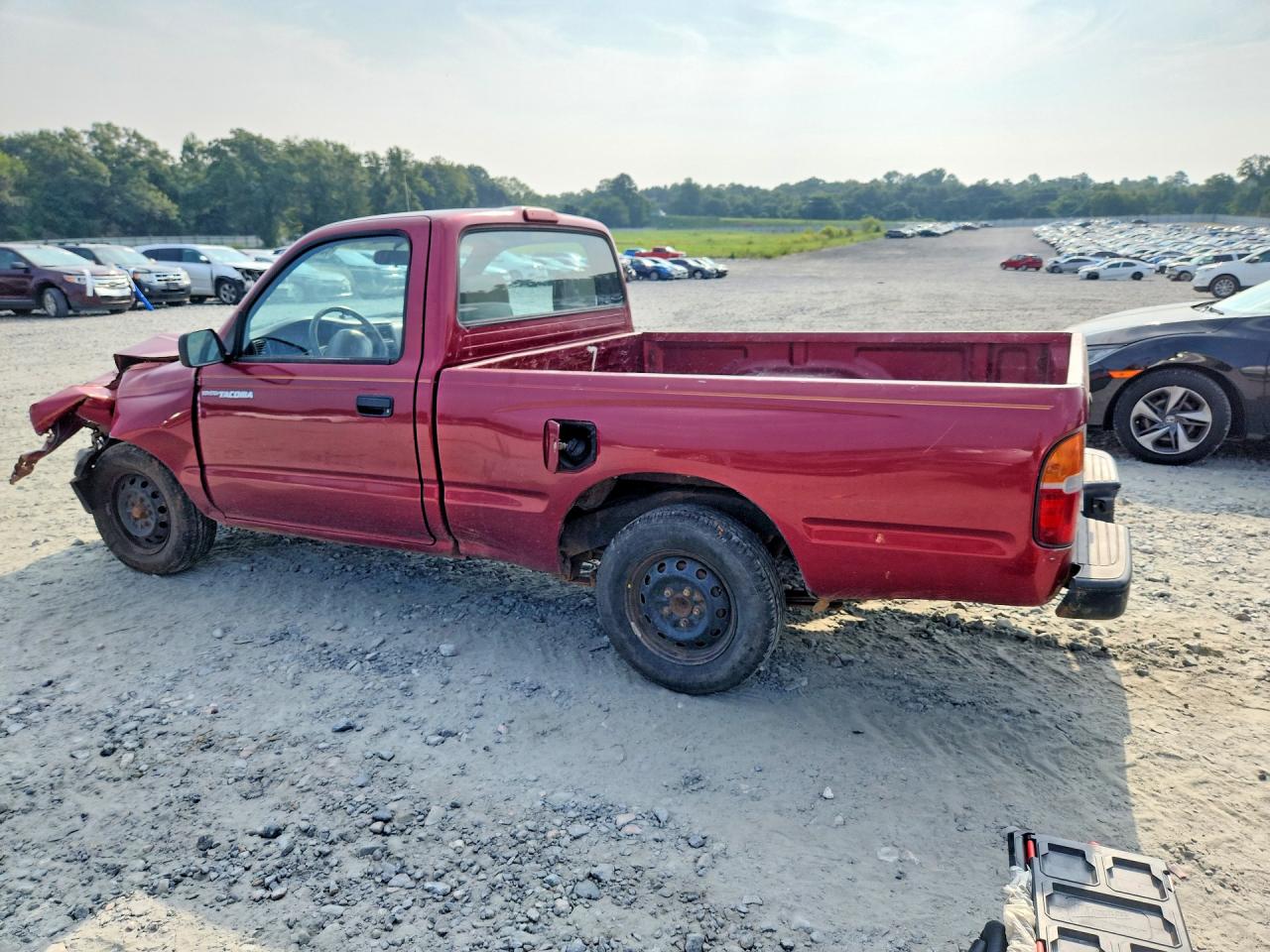 1995 Toyota Tacoma Burgundy vin: 4TAUN41B6SZ050504