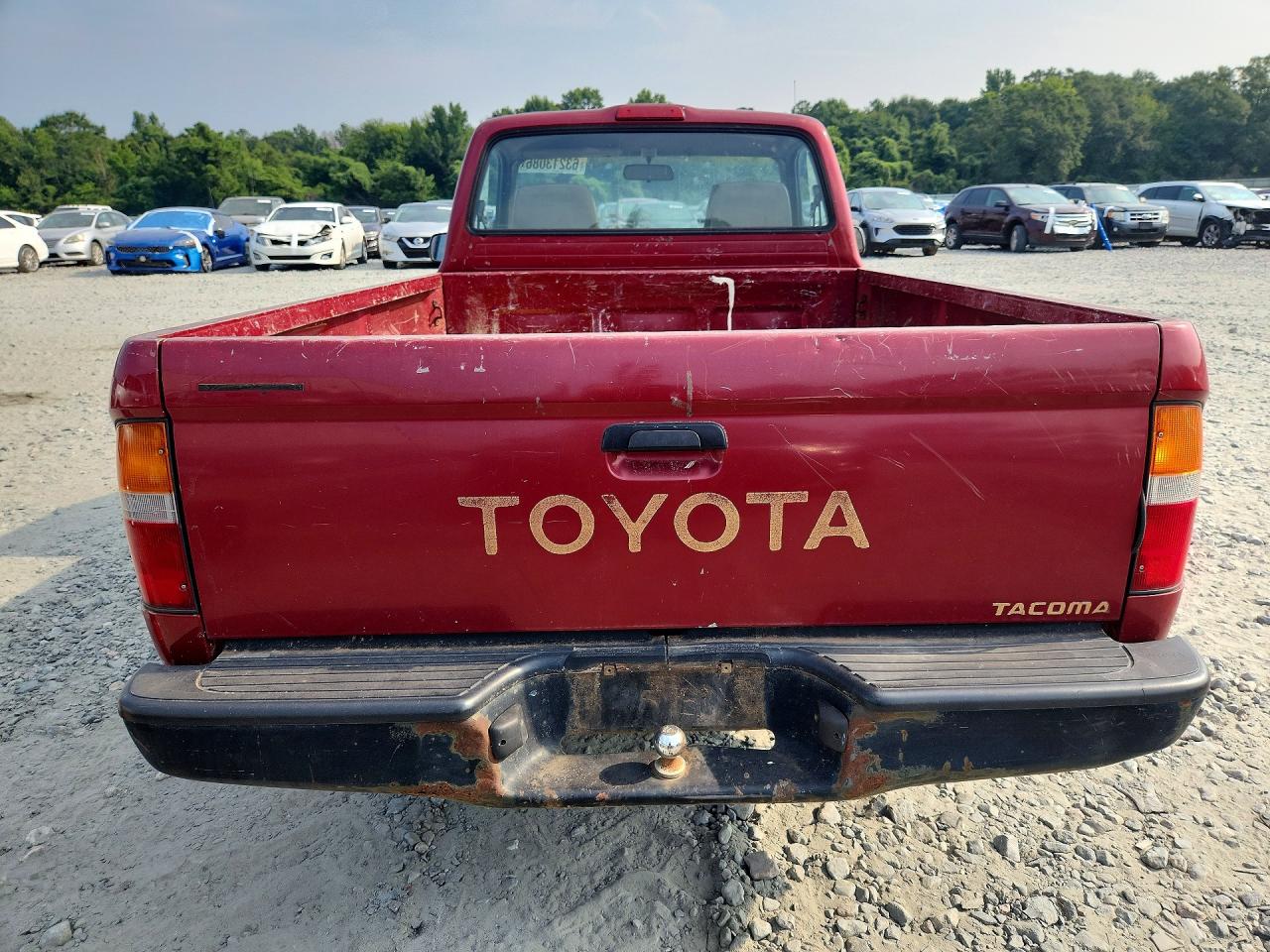 1995 Toyota Tacoma Burgundy vin: 4TAUN41B6SZ050504