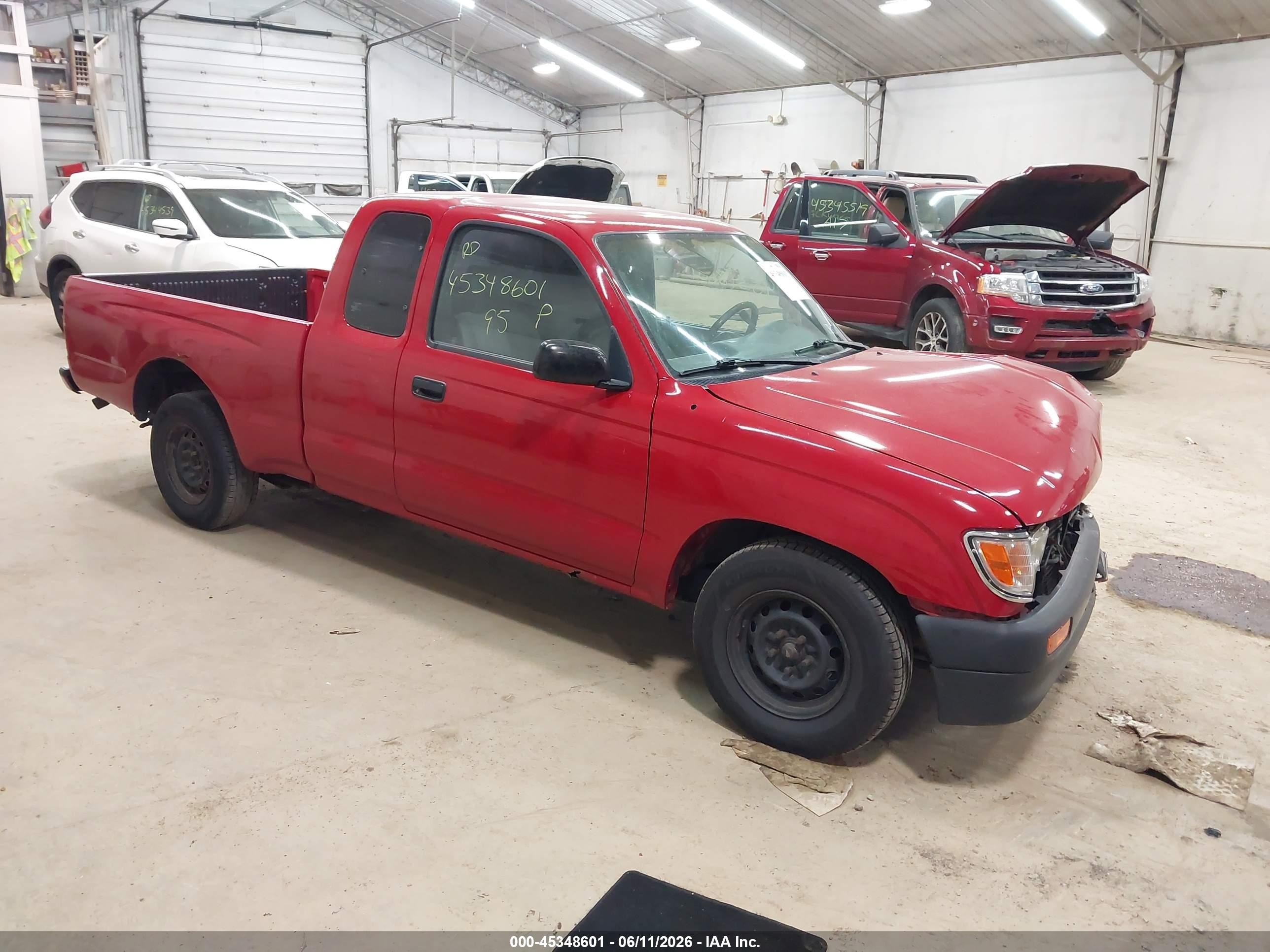 1995 Toyota Tacoma Xtracab Red vin: 4TAUN53B0SZ031899