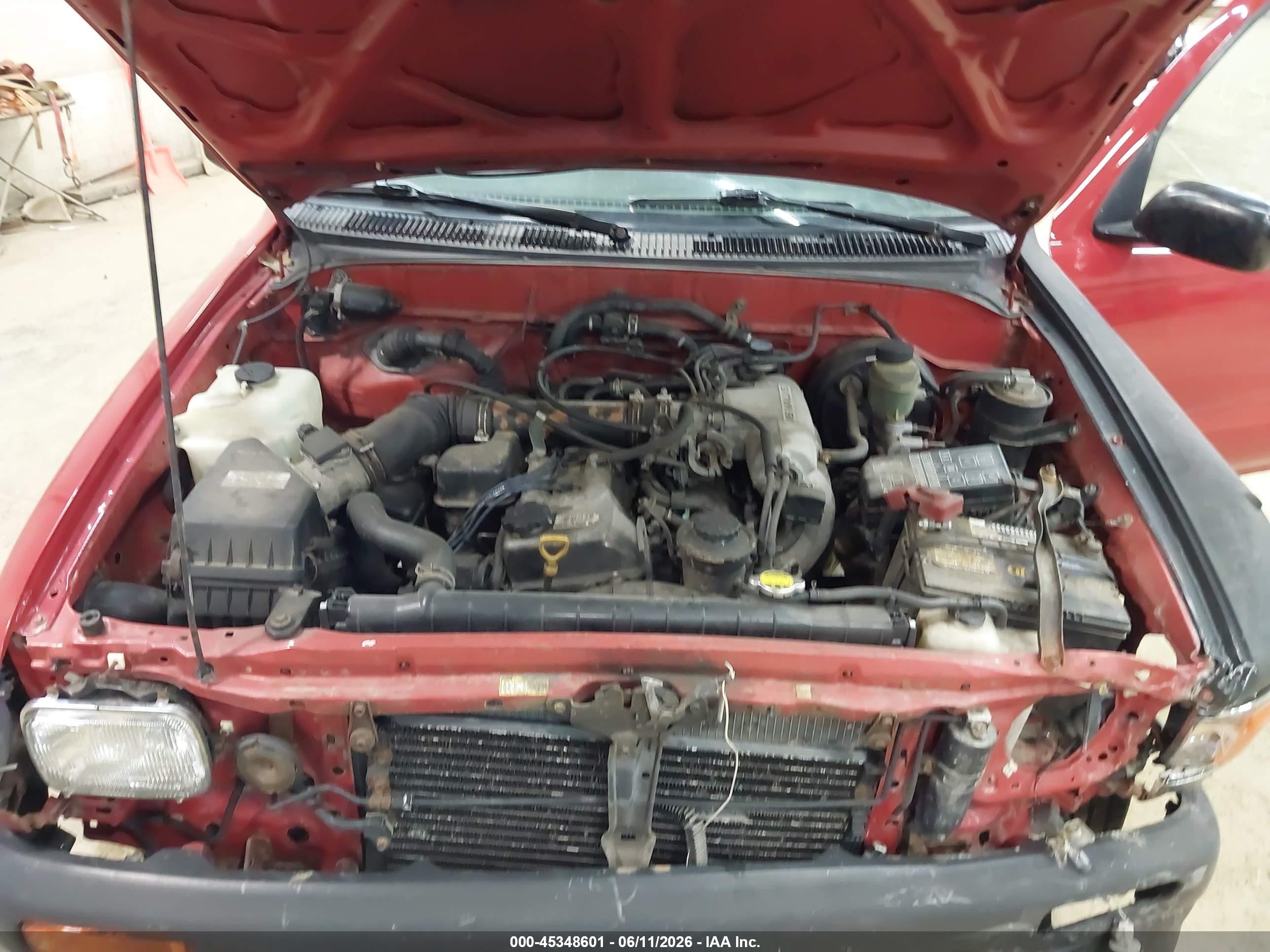 1995 Toyota Tacoma Xtracab Red vin: 4TAUN53B0SZ031899