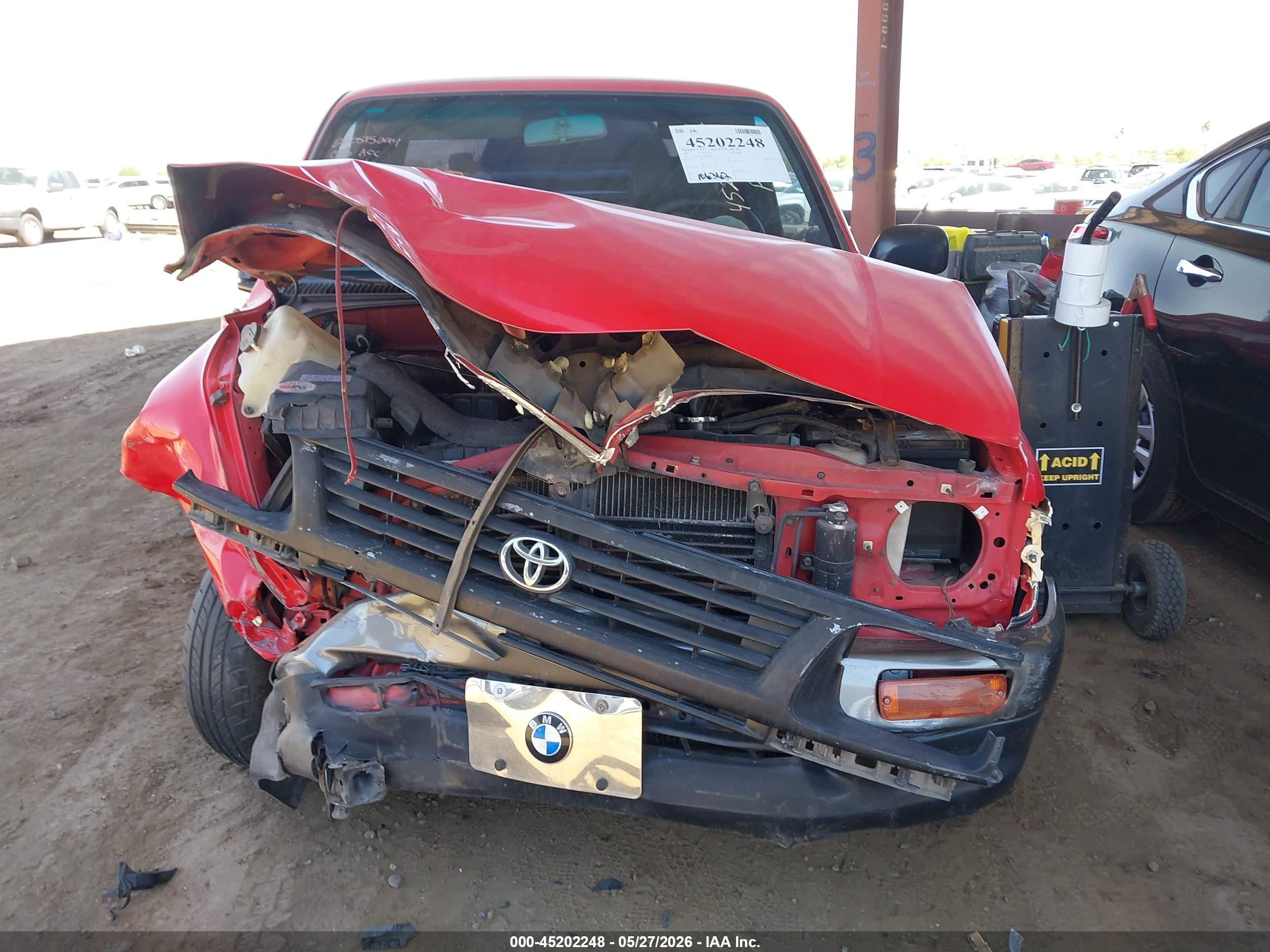 1995 Toyota Tacoma Xtracab Красный vin: 4TAUN53B2SZ038966