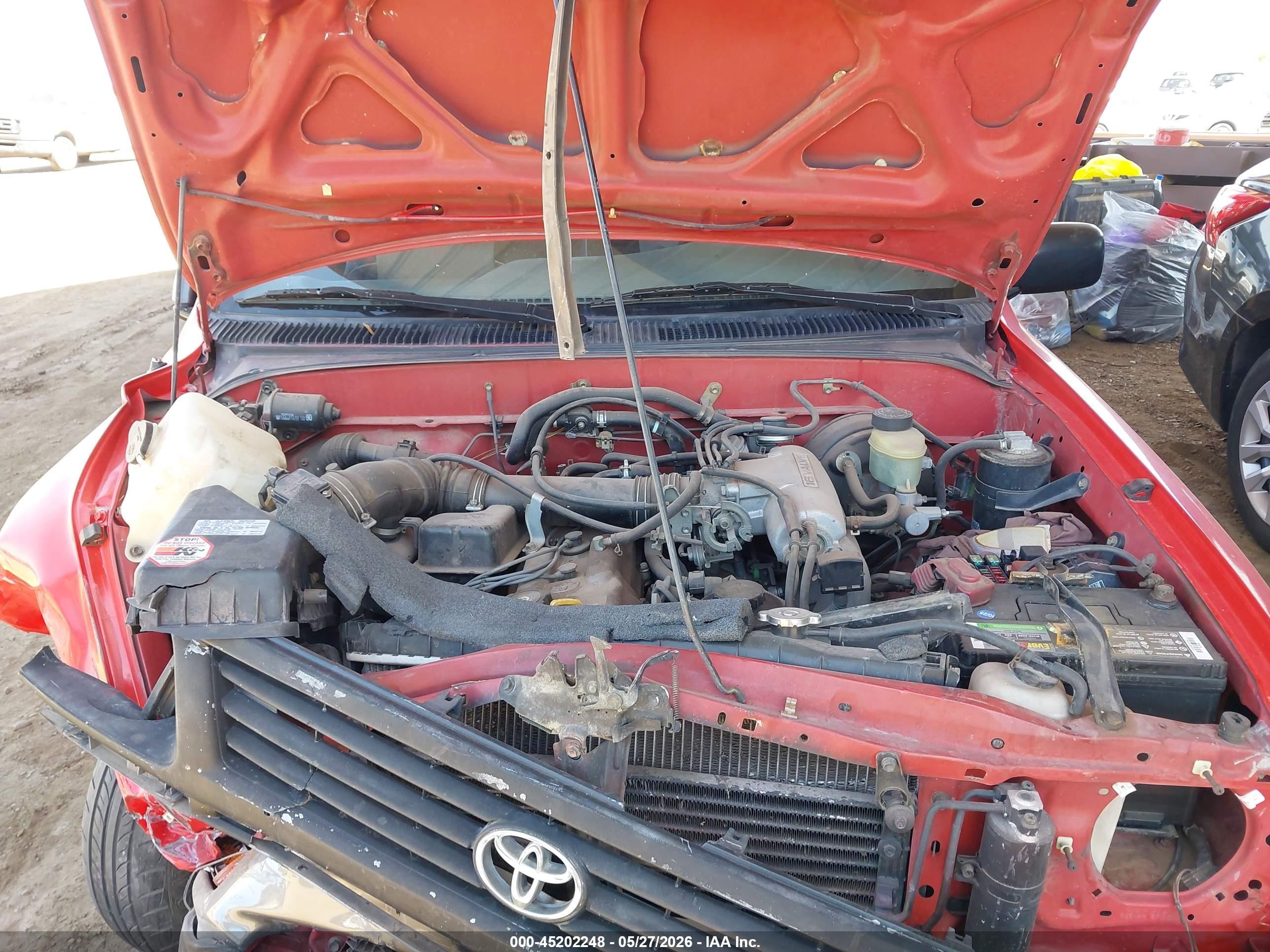 1995 Toyota Tacoma Xtracab Красный vin: 4TAUN53B2SZ038966