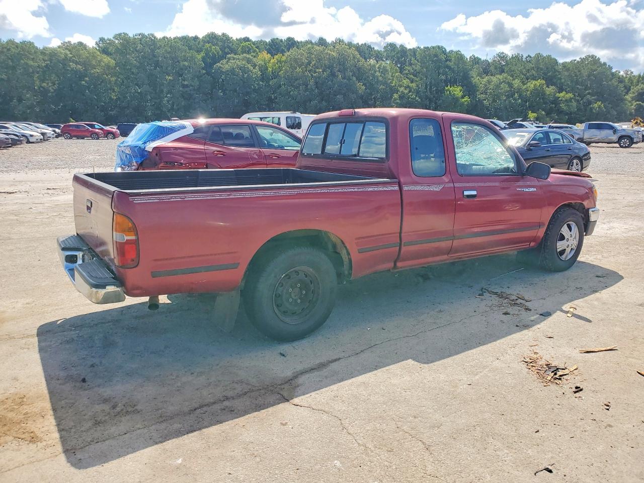 1995 Toyota Tacoma Xtracab Red vin: 4TAUN53B7SZ045119
