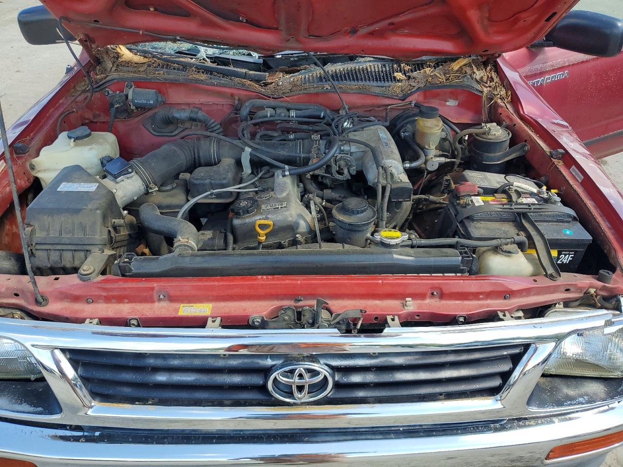 1995 Toyota Tacoma Xtracab Red vin: 4TAUN53B7SZ045119