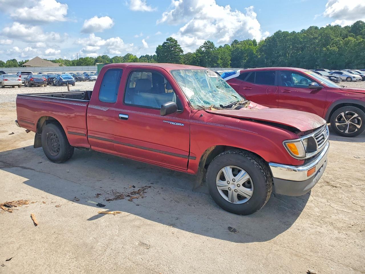 1995 Toyota Tacoma Xtracab Red vin: 4TAUN53B7SZ045119