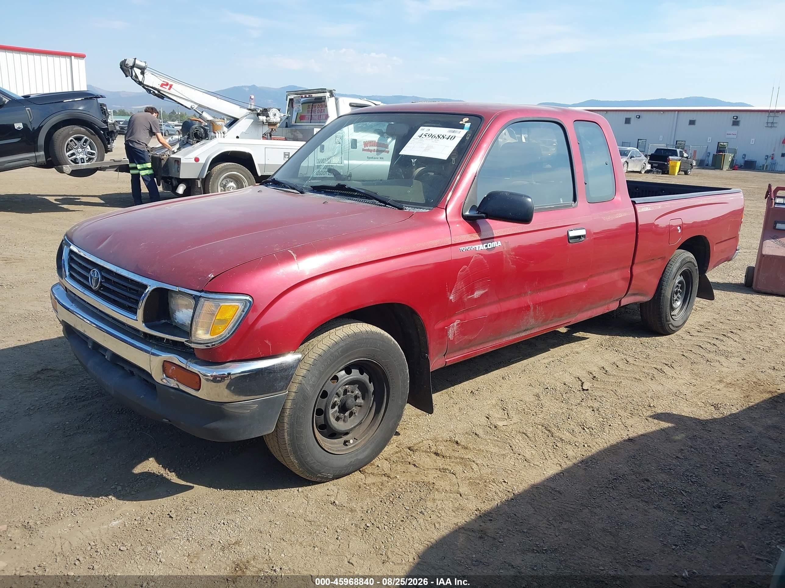 1995 Toyota Tacoma Xtracab Burgundy vin: 4TAUN53B7SZ080761