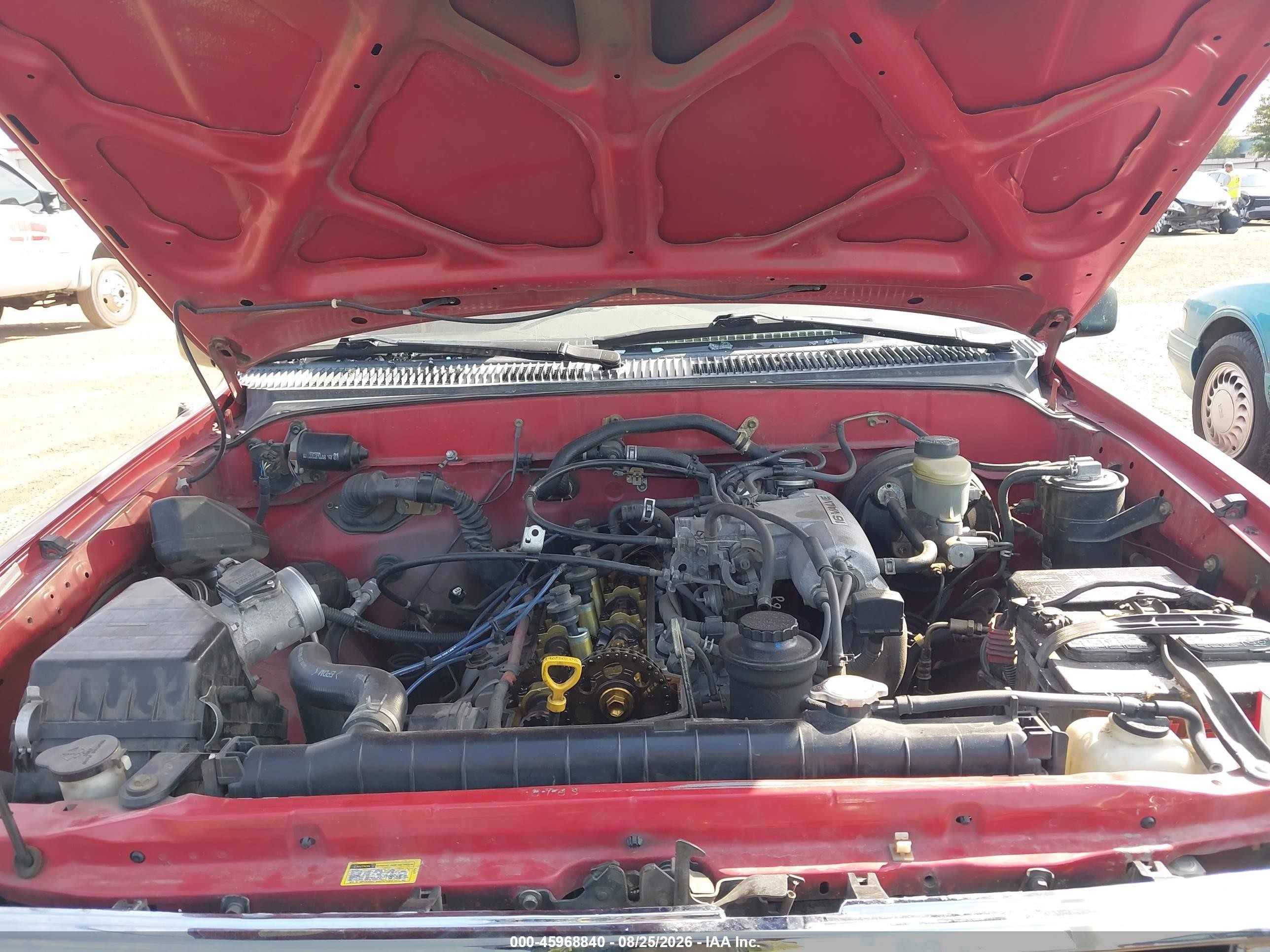 1995 Toyota Tacoma Xtracab Burgundy vin: 4TAUN53B7SZ080761